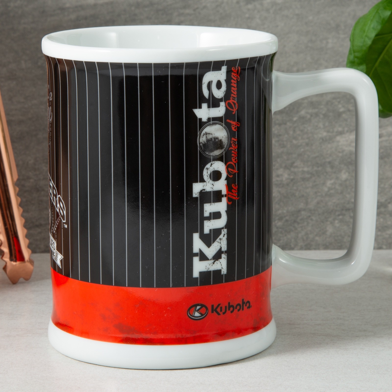 RARE Kubota « Power of Orange » Ceramic Mug Series 2 Black/Orange Choko Authentics