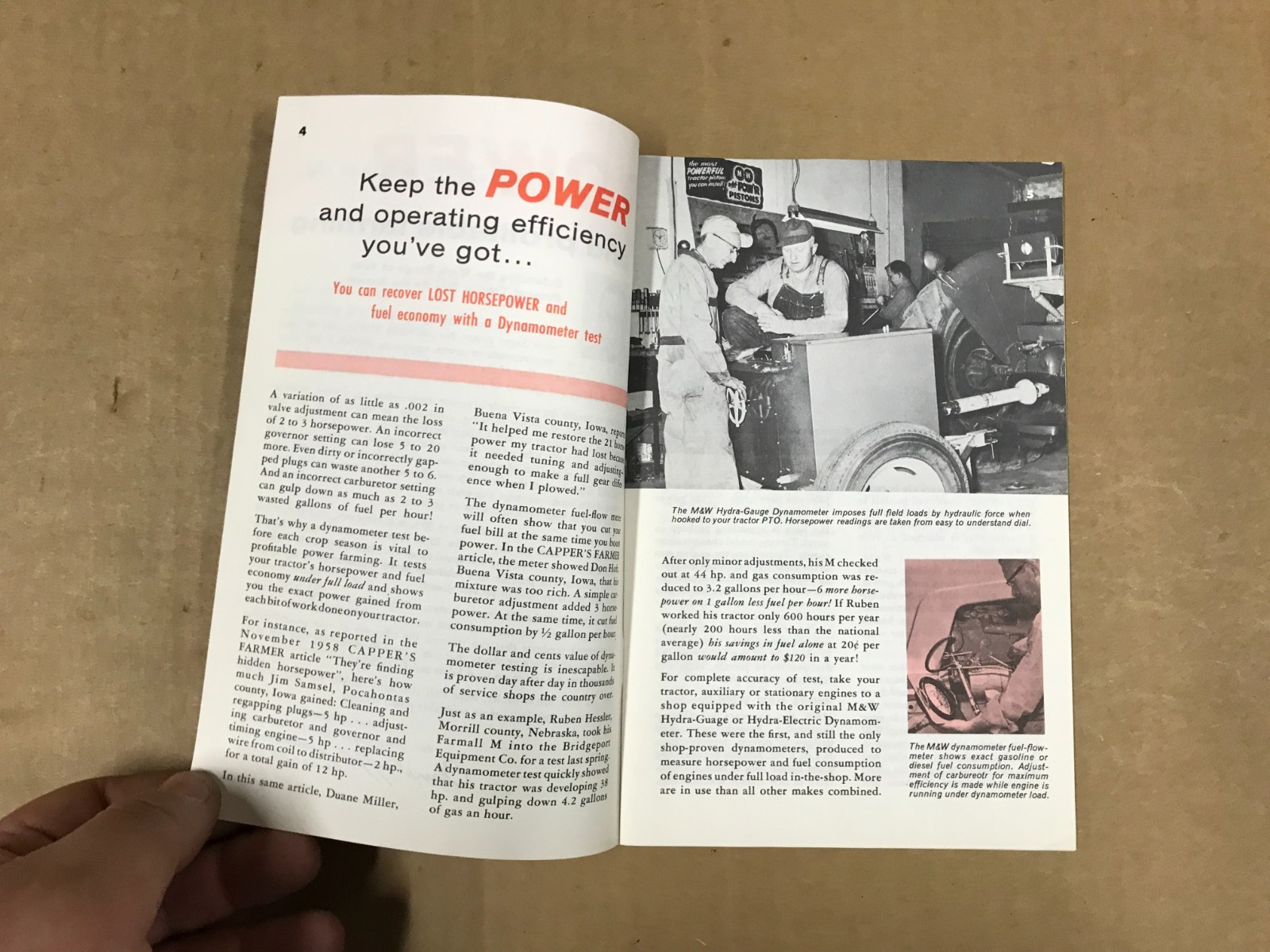 Vintage M & W Tractor Products Brochure