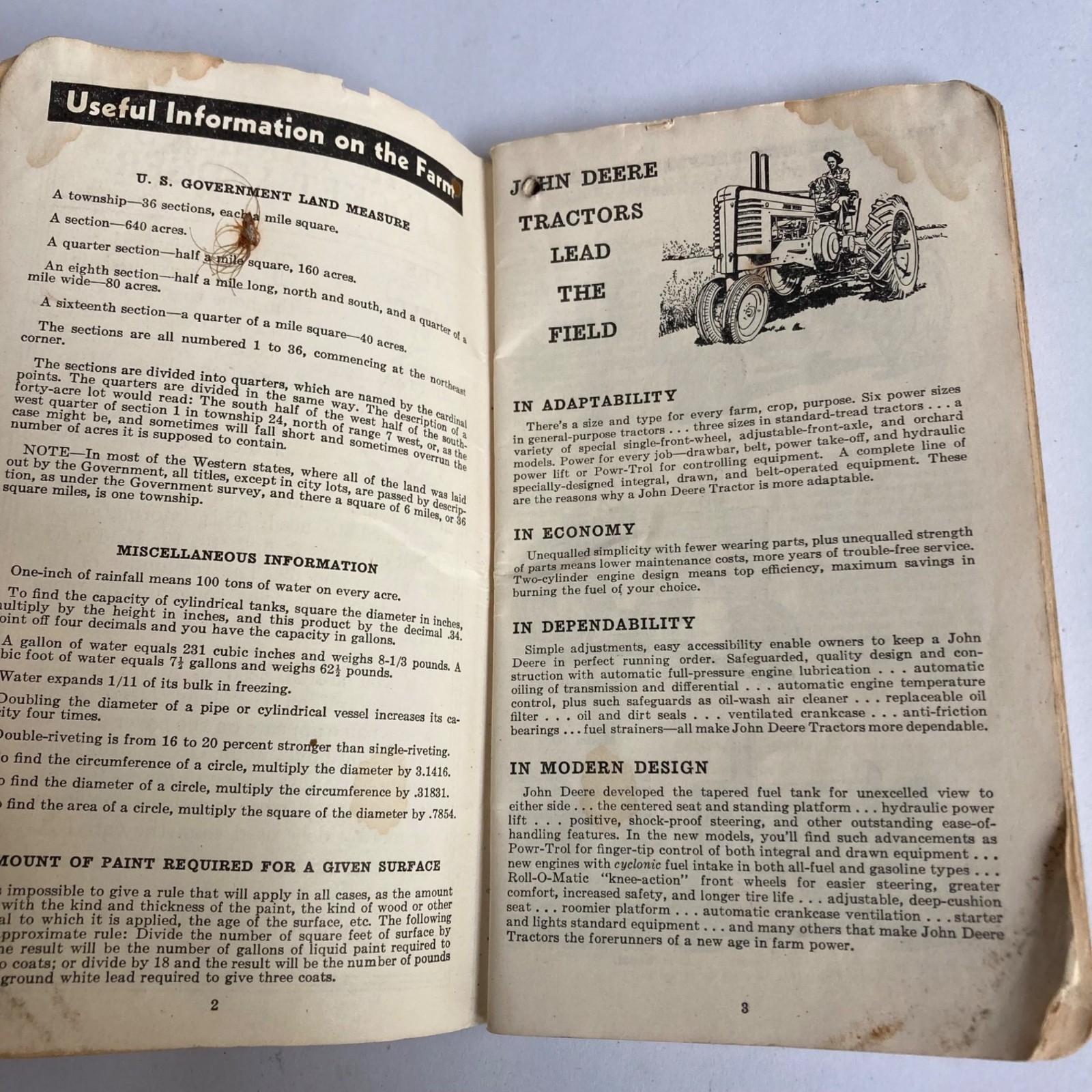 Vintage 1949 Farmer&rsquo;s Pocket Ledger, 1972 Memo Book & REAL Dairy Pencil