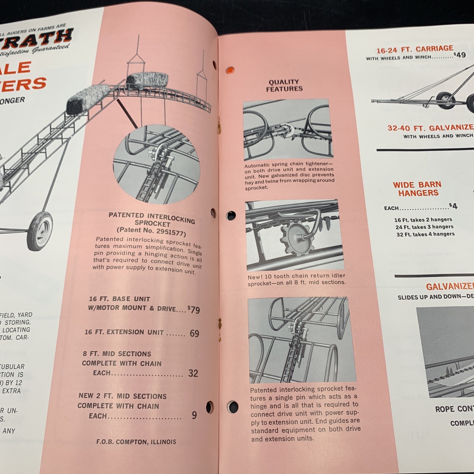 Original 1966 Mayrath Company Farm Equipment Brochure-16 Pages-Compton IL