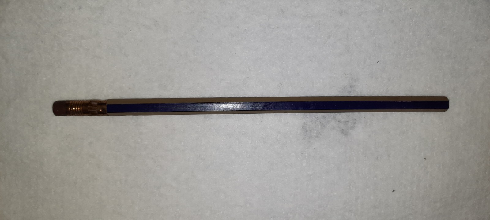 LONG FERRULE « Sherman Hatchery – Phone 1105 » Gold & Black Unused Wood Pencil