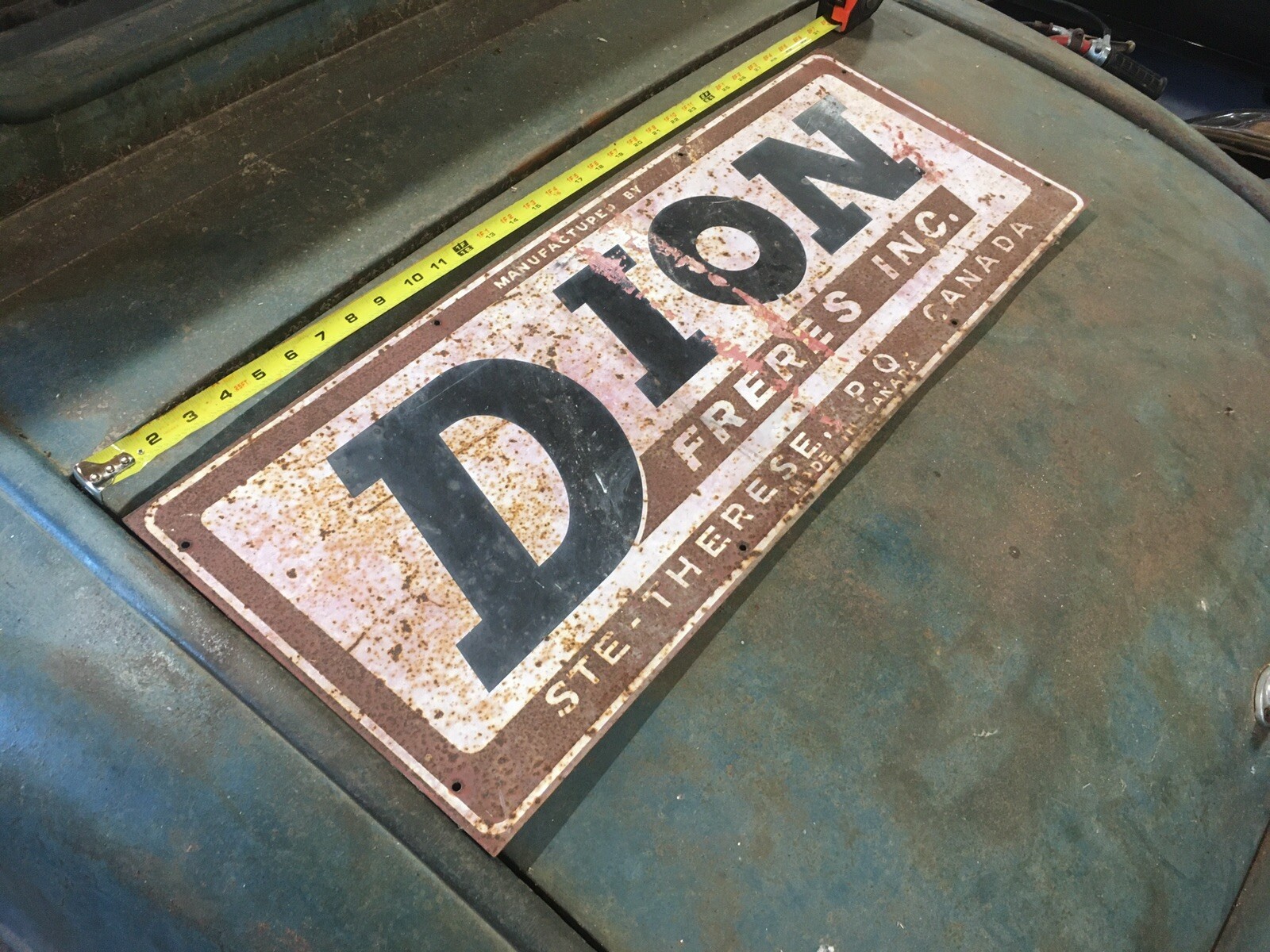 Original DION FRERES INC. SIGN STE. THERESE, QUEBEC, CANADA DION Agriculture Ag