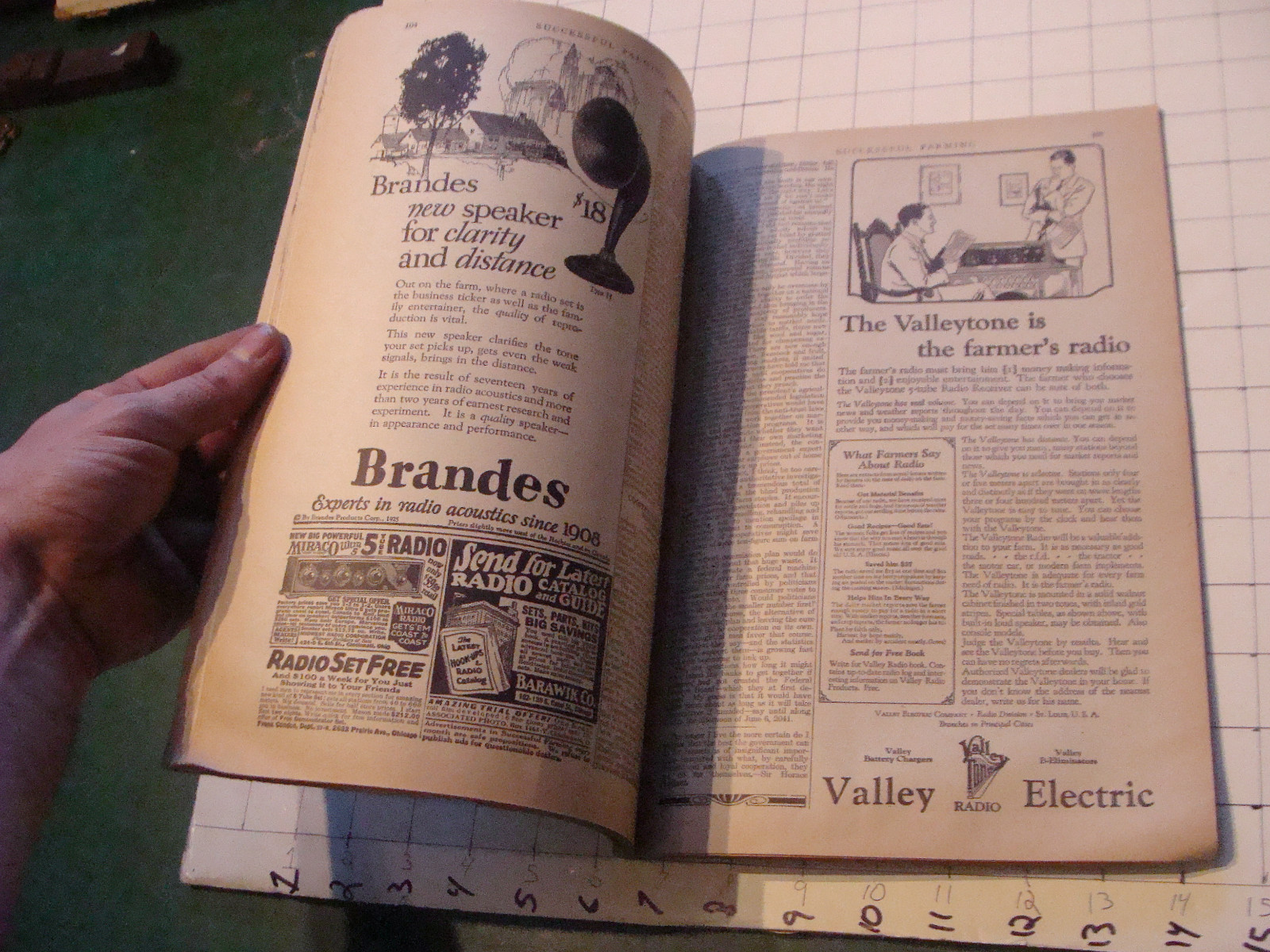 Check it out: SUCCESSFUL FARMING mag 1925 october w COWS IN WATER