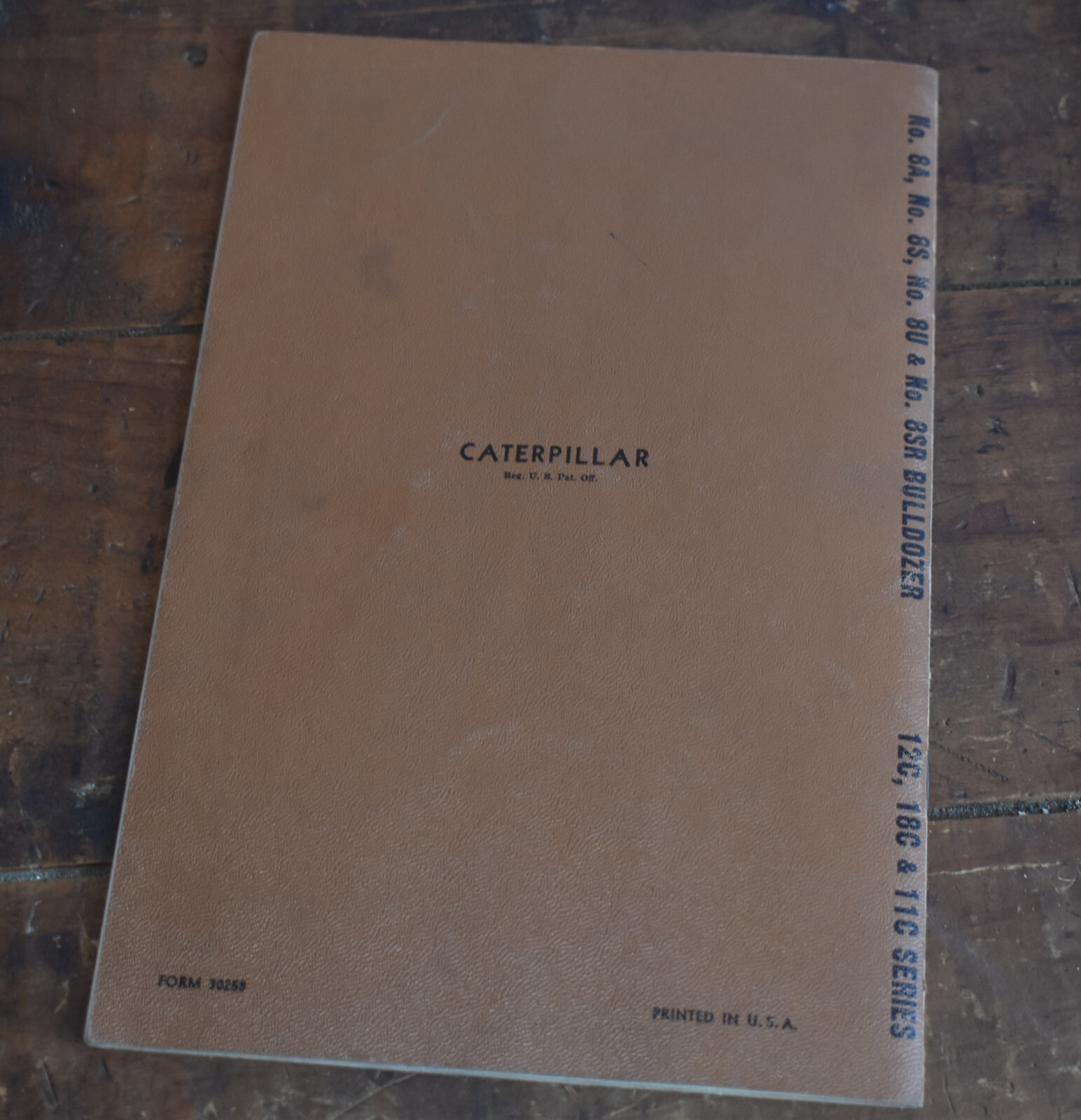 1950s Caterpillar No 8A 8S 8U 8SR Bulldozer Parts Master Catalog