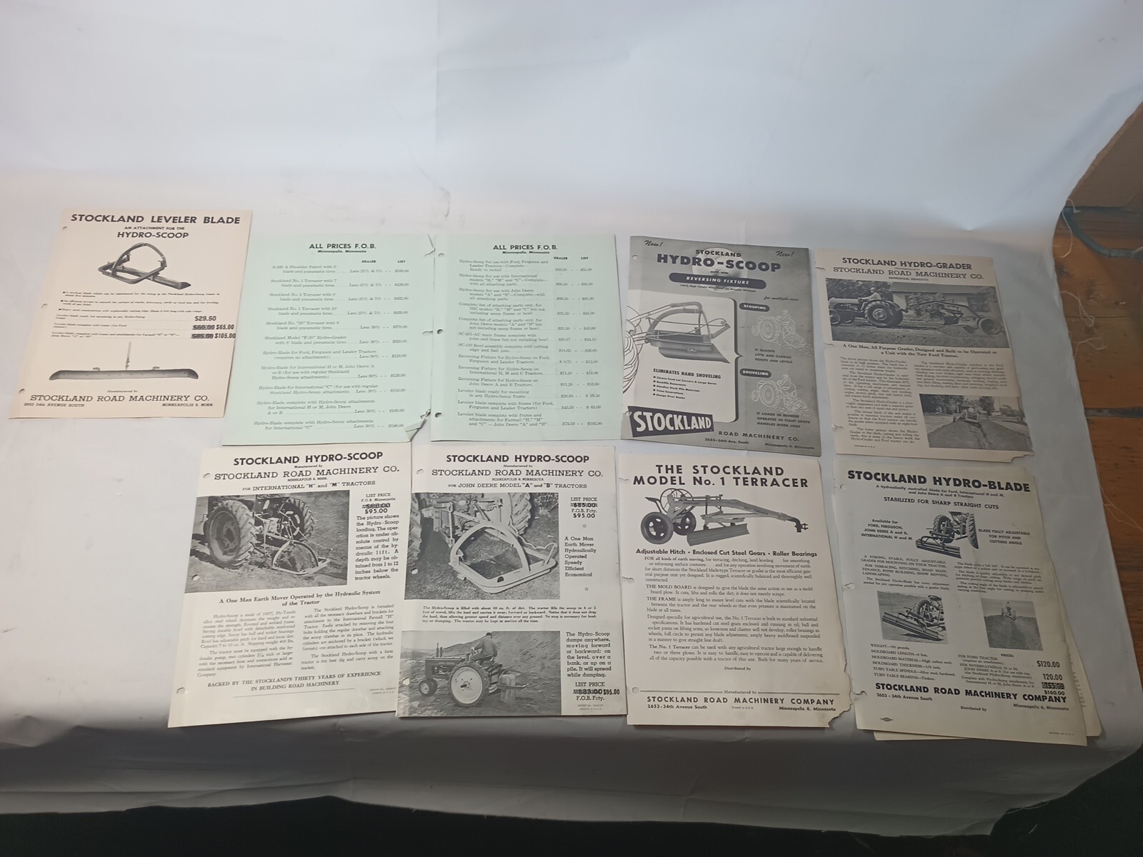 Lot Of Vintage Original Advertising Brochures From Stockland G94 2