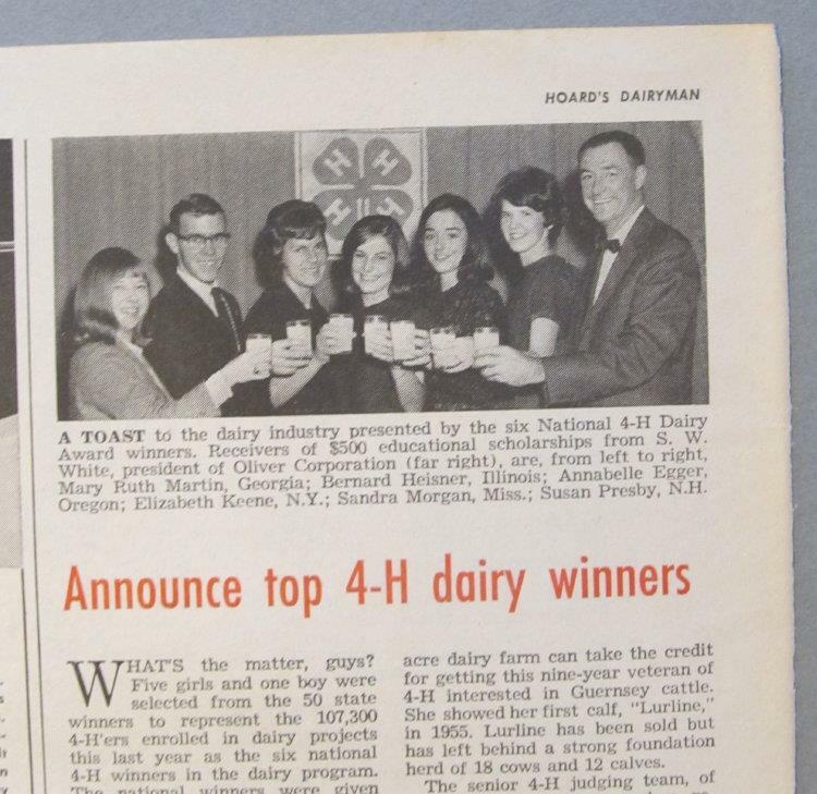 Original 1967 4-H Article Features Mary Ruth Martin of Jackson, Georgia