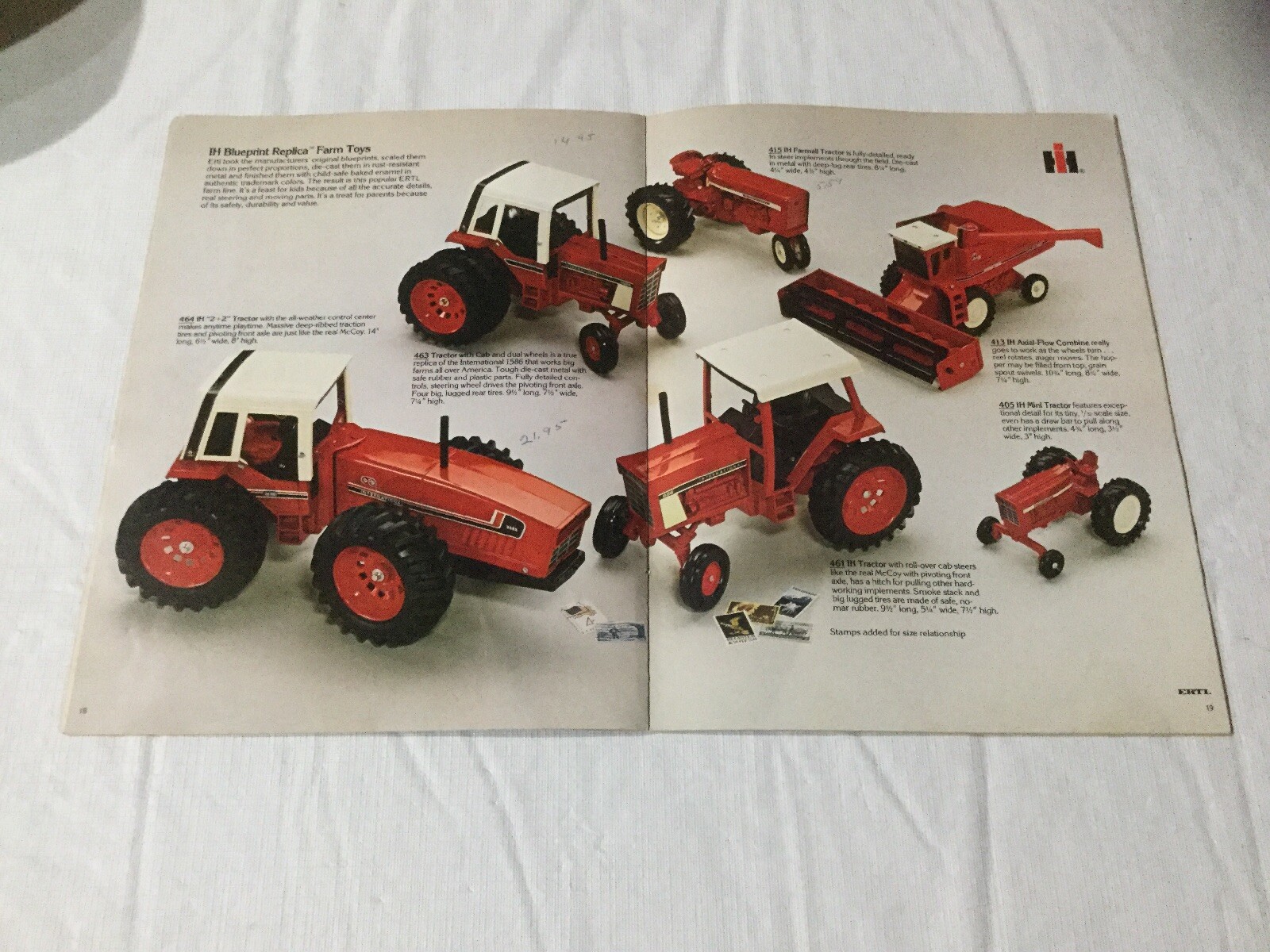 Joseph L. Ertl Steel And Die- Cast Toys 32 Pages Sales Brochure