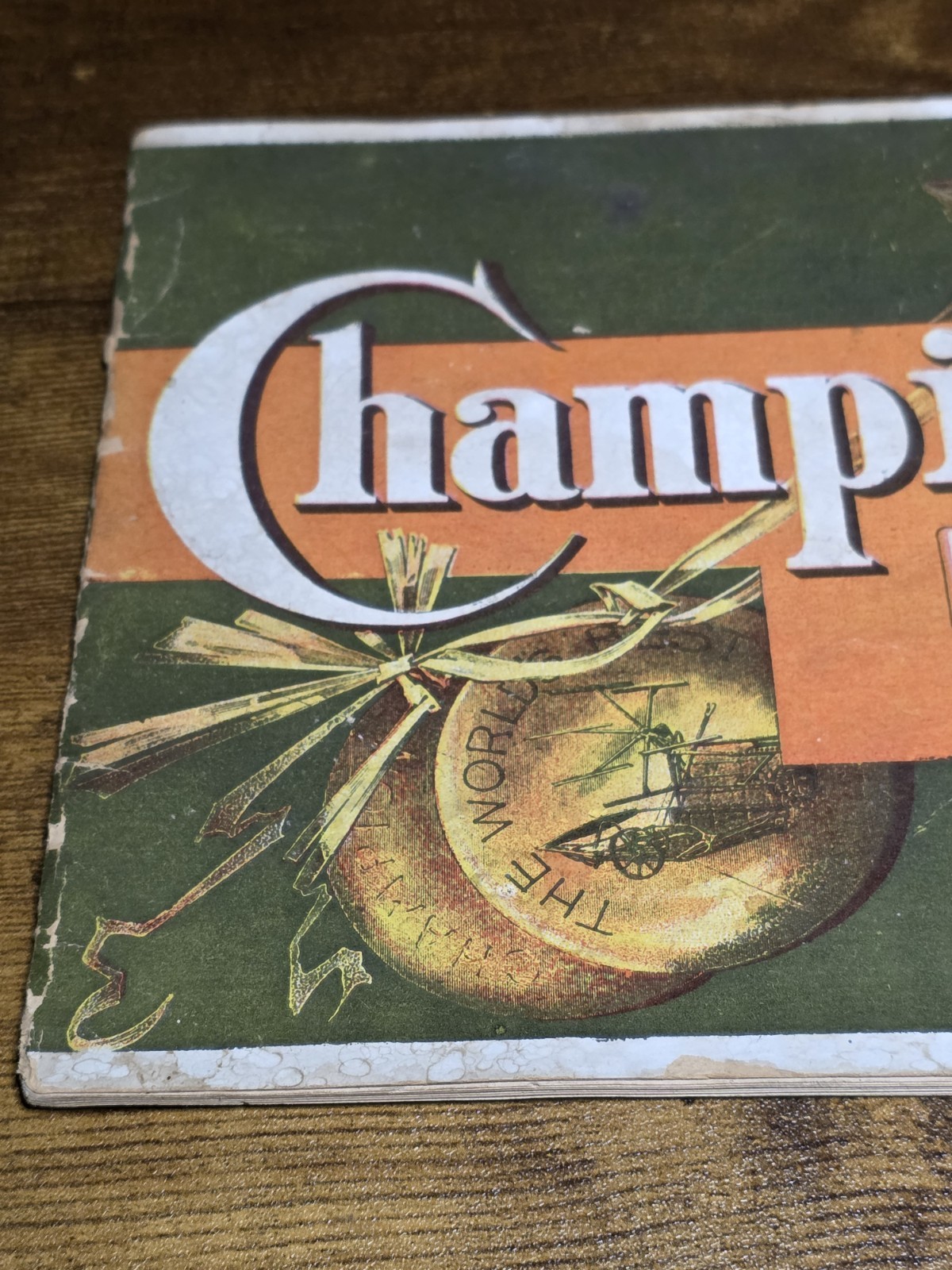 Rare Original 1893 Champion Harvesting Machine Catalog Brochure Springfield