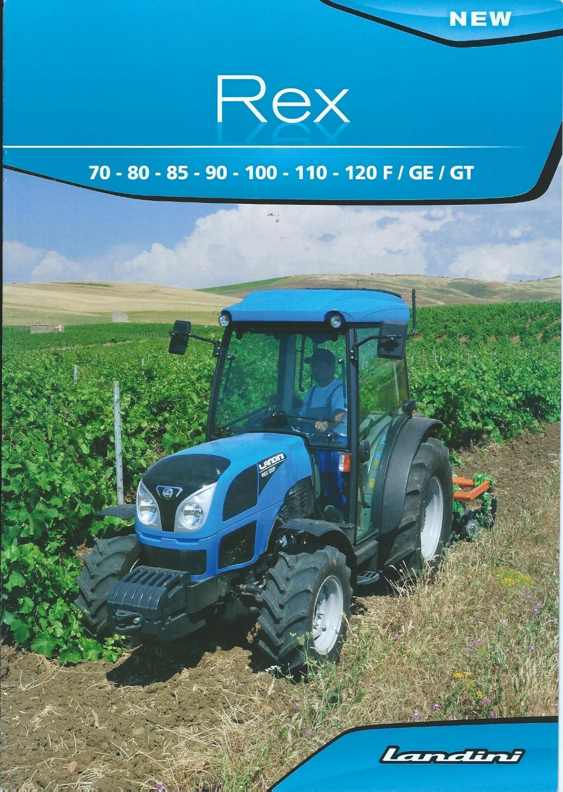 Farm Tractor Brochure – Landini – Rex 70 F-GE etal – Rex series – 2015 (F7168)