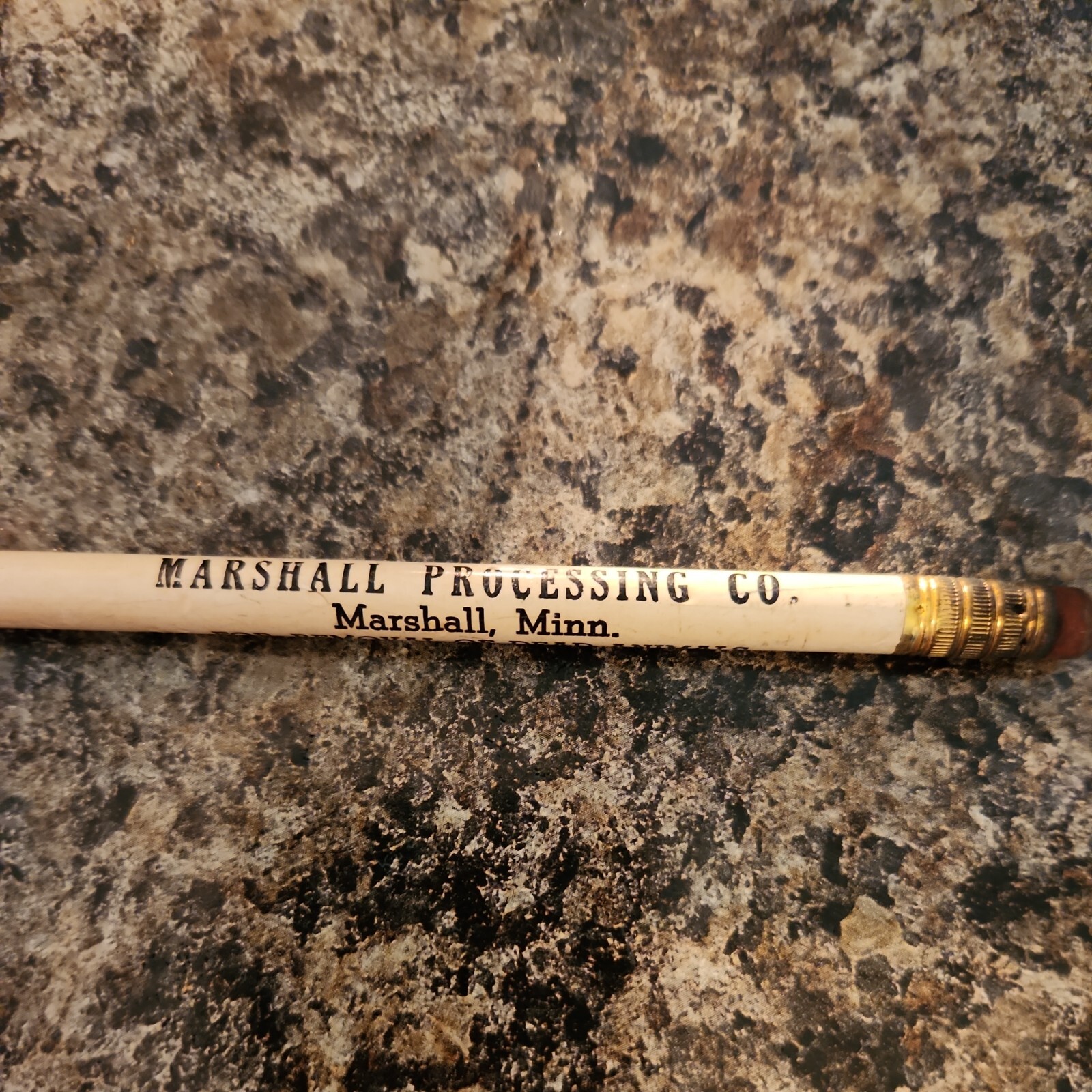 Vintage Marshall Processing Co Pencil Minnesota Removal Dead Animals Farm Ranch