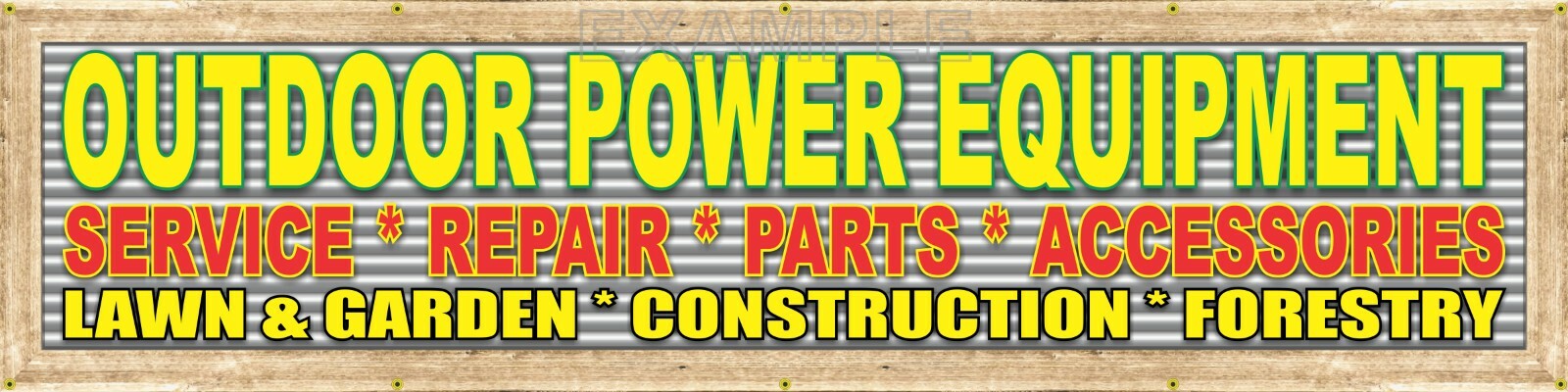 OUTDOOR POWER EQUIPMENT SALES REPAIR LETTER SIGN REMAKE BANNER MURAL XXL SIZES
