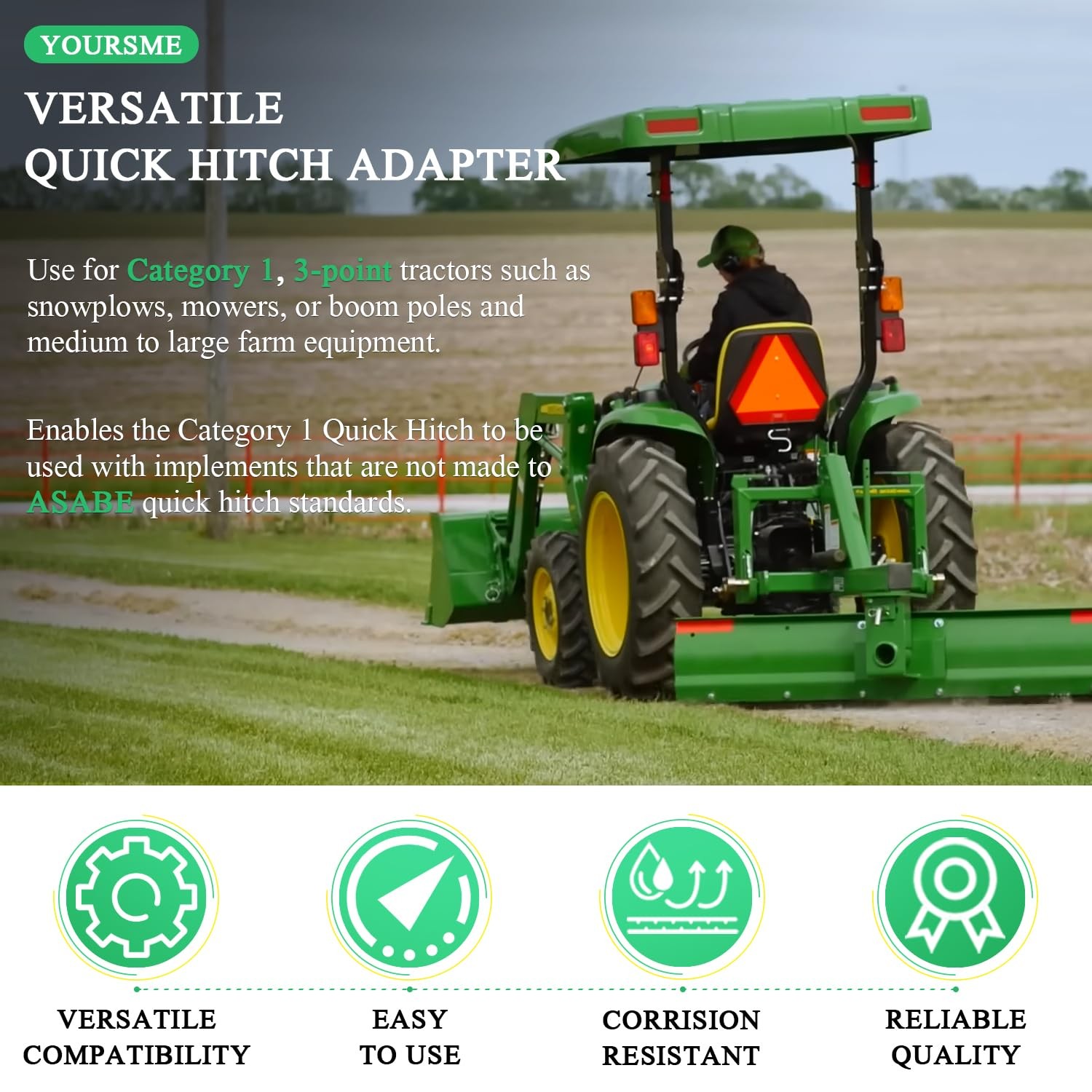Versatile Quick Hitch Adapter Used to Adjust Top Link Bracket Movements Fits …