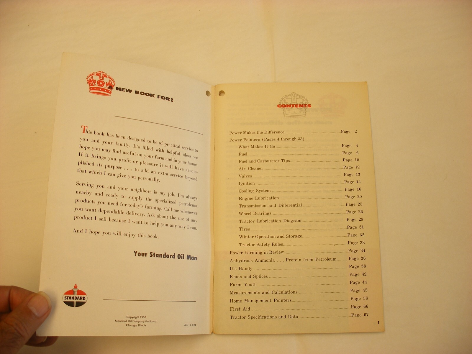 Vtg Oil & Gas Advertising – 1955 Standard Oil Farm Tractor Machinery