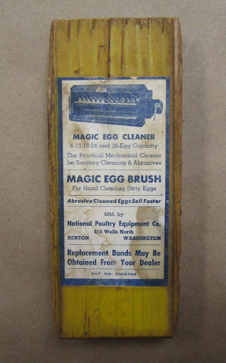 Magic Egg Brush RARE National Poultry Equipment CO Seattle Advertising 1930&rsquo;s