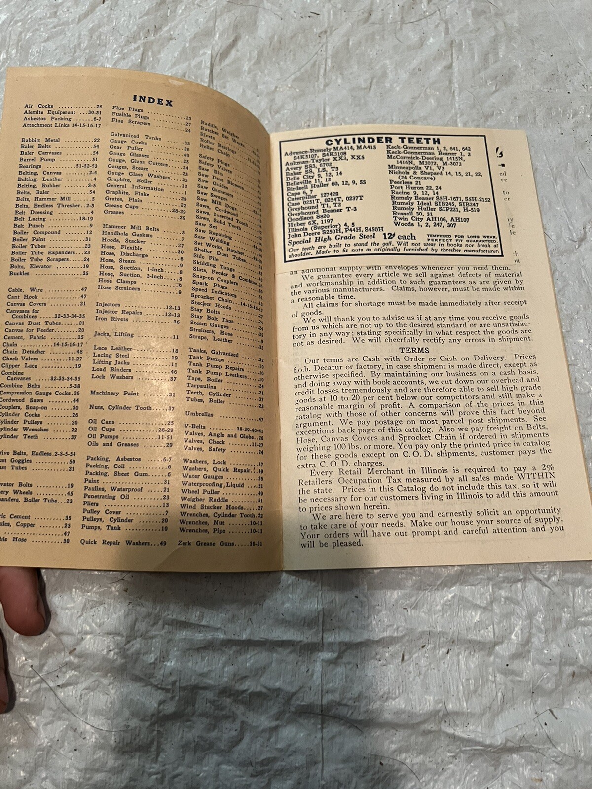 vintage original print the hudson machinery and supply co catalog 1946