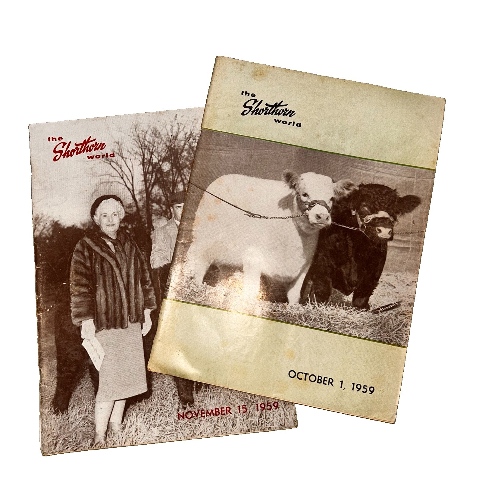 1959 October 1, 1959 & November15, 1959 Shorthorn World Magazine
