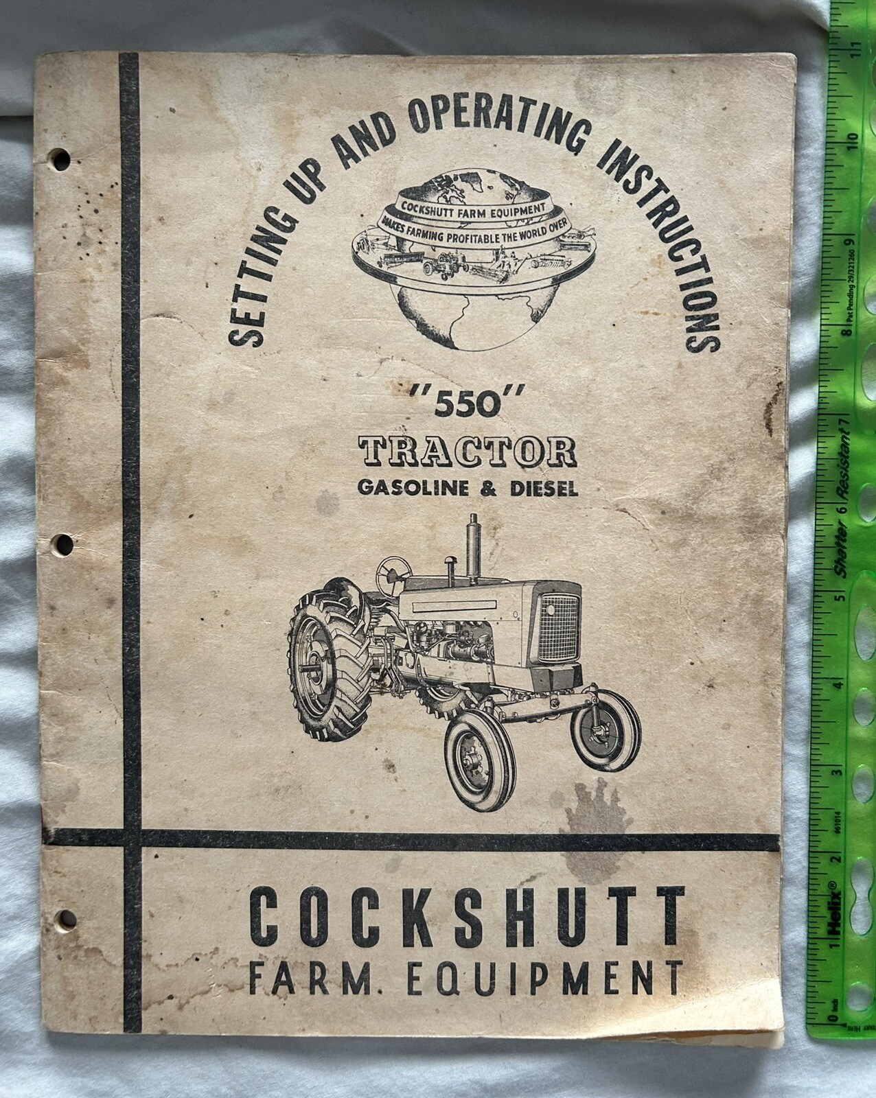 Vintage Cockshutt Farm Equipment 550 Tractor Operating Instructions Manual