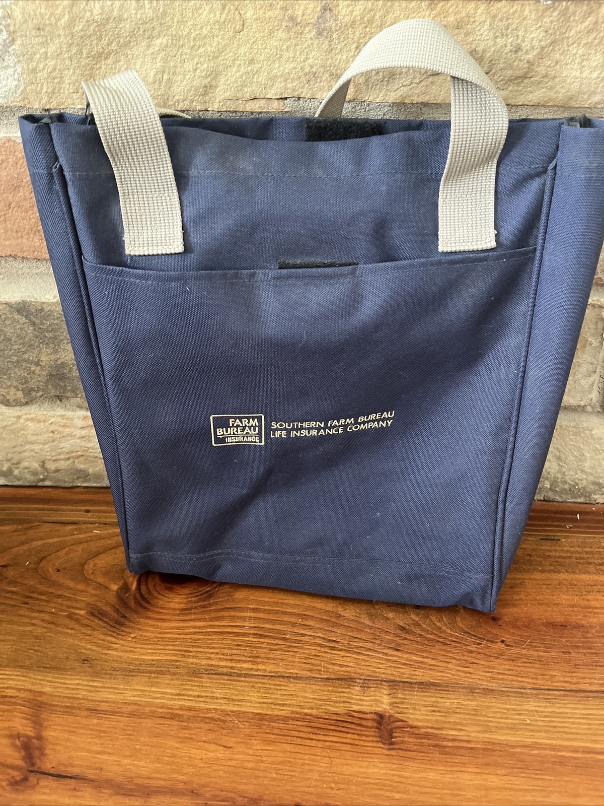 Southern Farm Bureau Life Insurance Company Canvas Tote Navy 15×11 1/2×3
