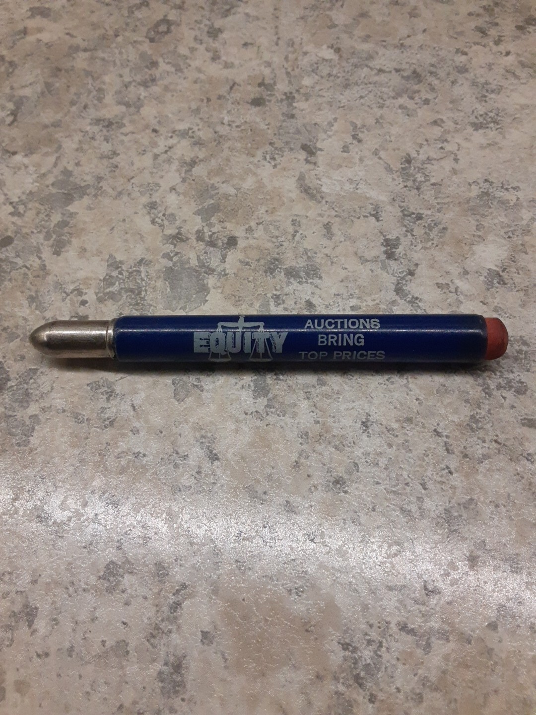Vintage Equity Co-op Livestock Sales Ass&rsquo;n Baraboo WI Bullet Pencil 3.75&Prime;