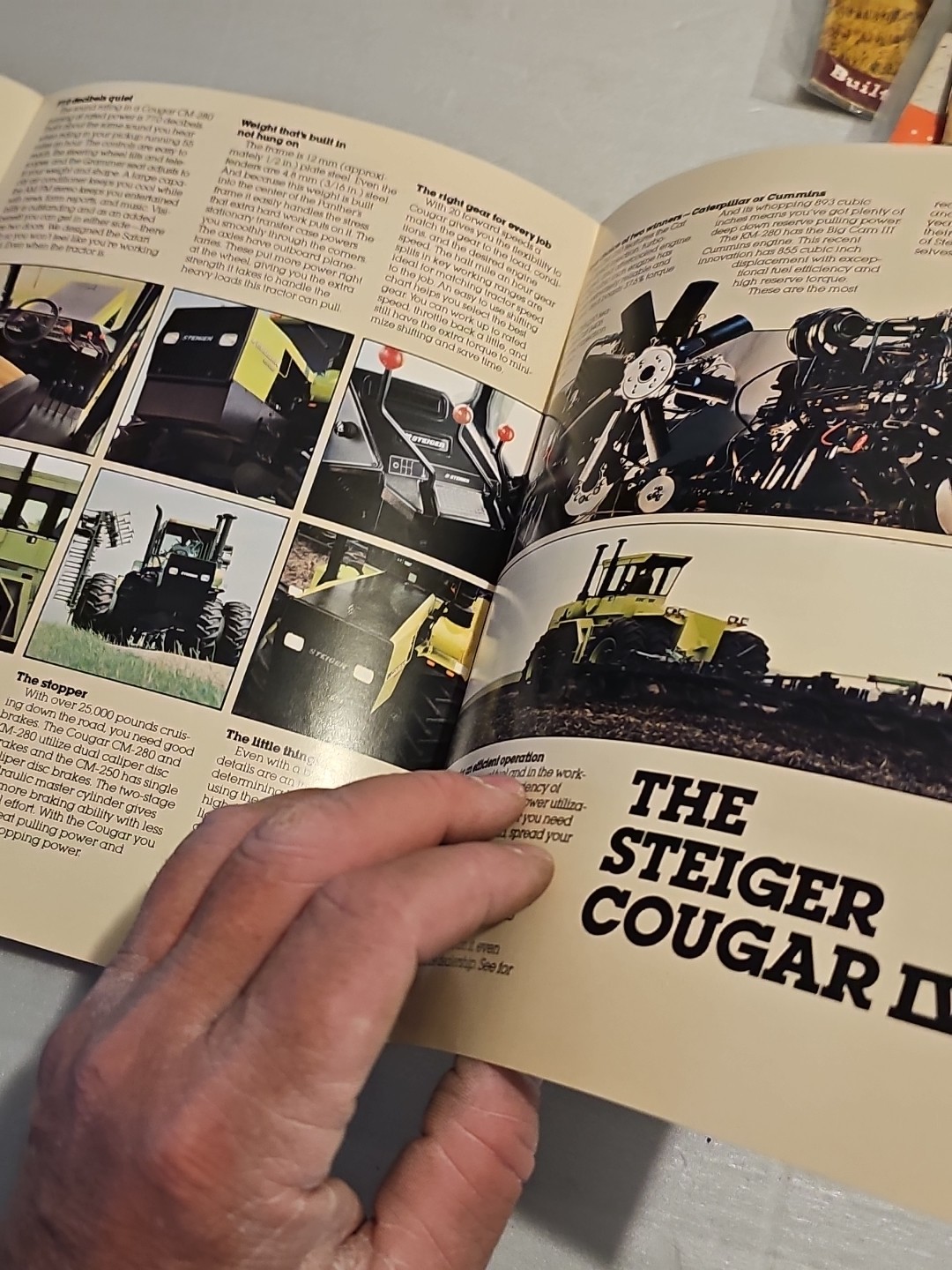 Original Steiger Cougar IV Tractor Foldout Brochure