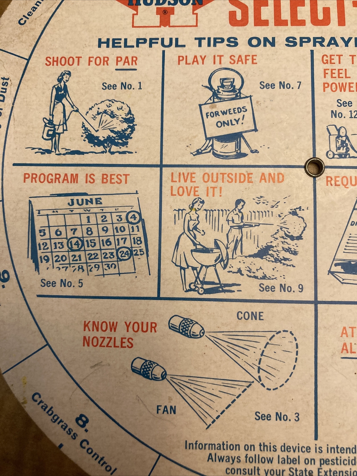 1963 H D Hudson Sprayer Manufacturing Company Advertising Select O Wheel 2120