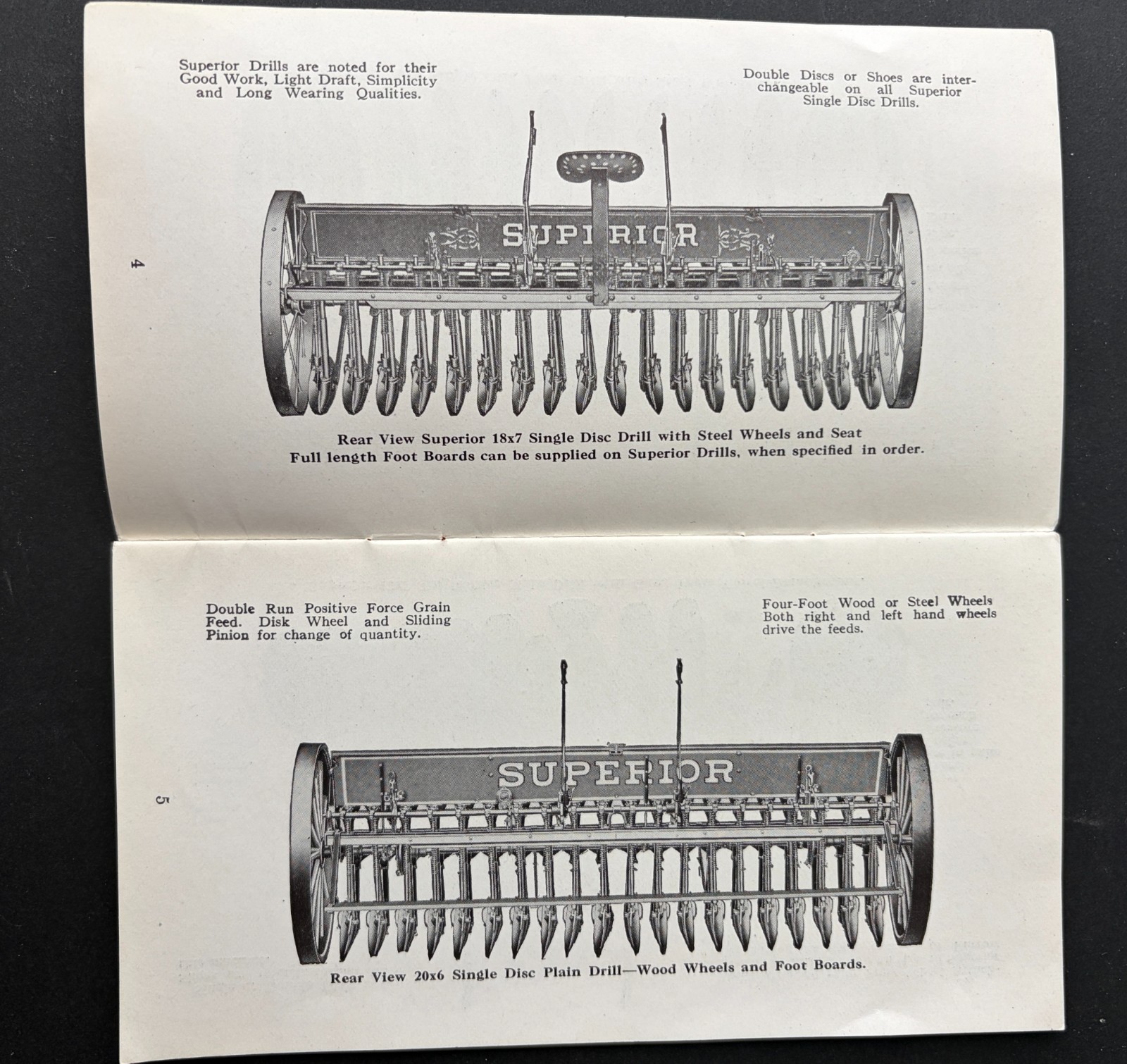 Early Superior Disc Drills Sales Product Brochure – American Seeding Machine Co