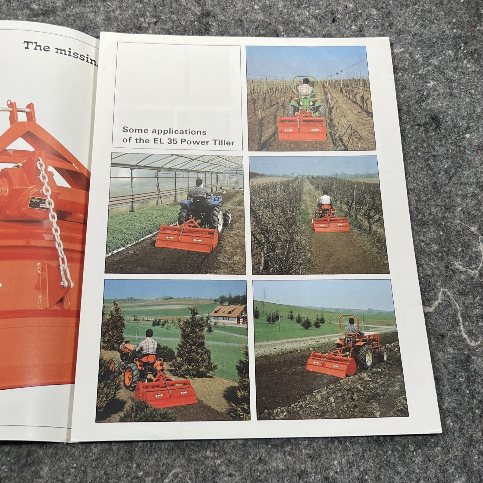 Original Kuhn EL35-80 EL35-92 EL35-105 EL35-117 EL35-130 Tiller Sales Brochure