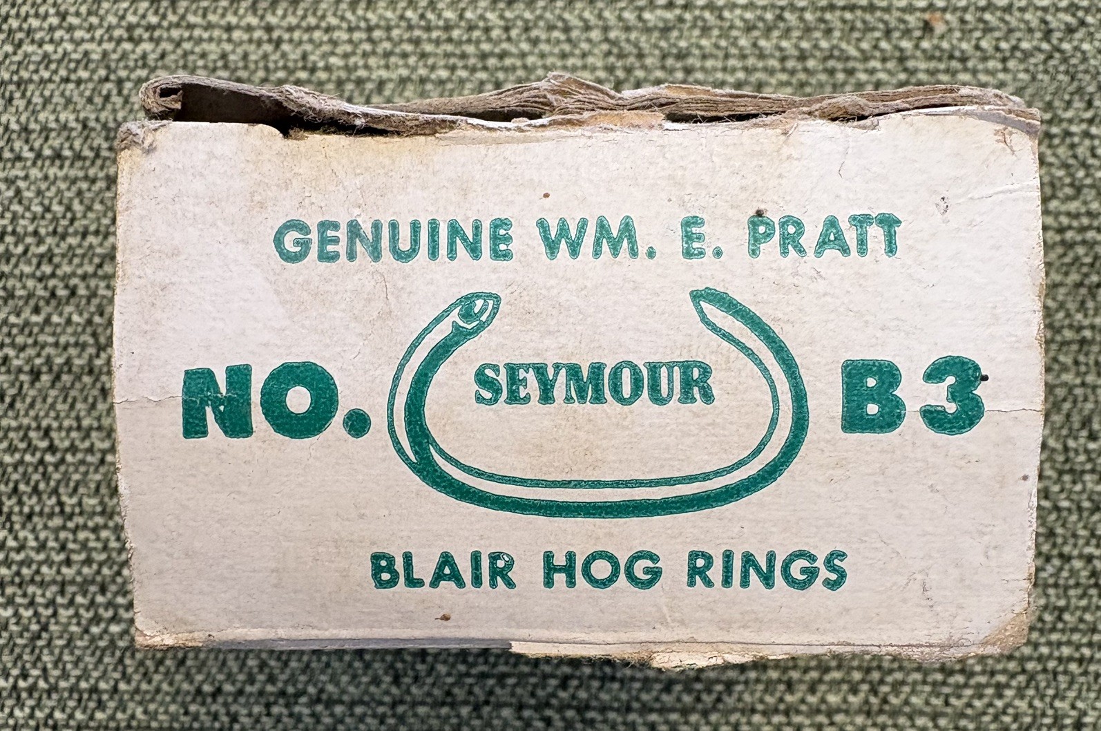 Nose Rings – 1.5 Inch Genuine Wm E. Pratt – Hog Rings – Est 1872 – Seymour, Ind.