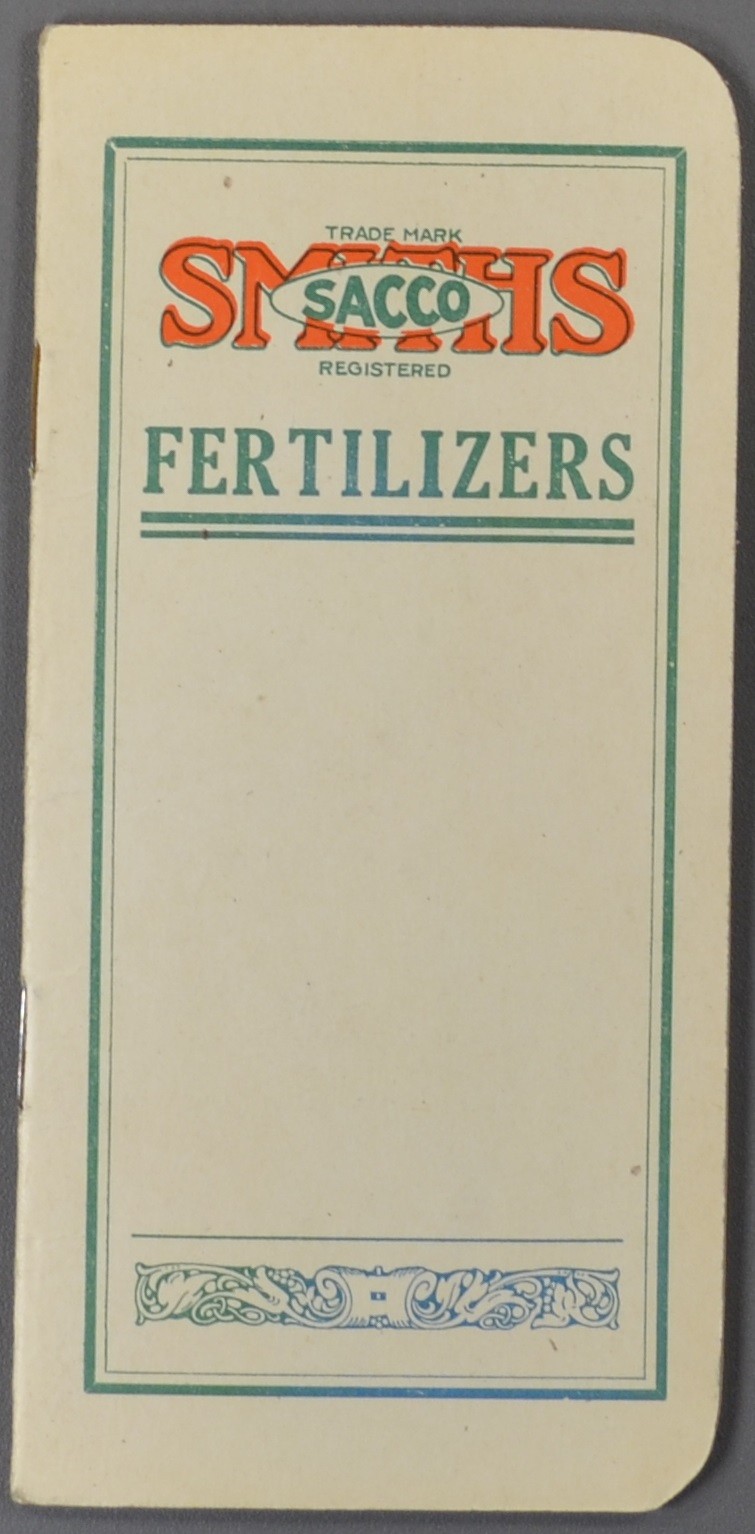 c1930s SMITHS SACCO FERTILIZERS Indiana & Ohio Booklet & Memo Pad
