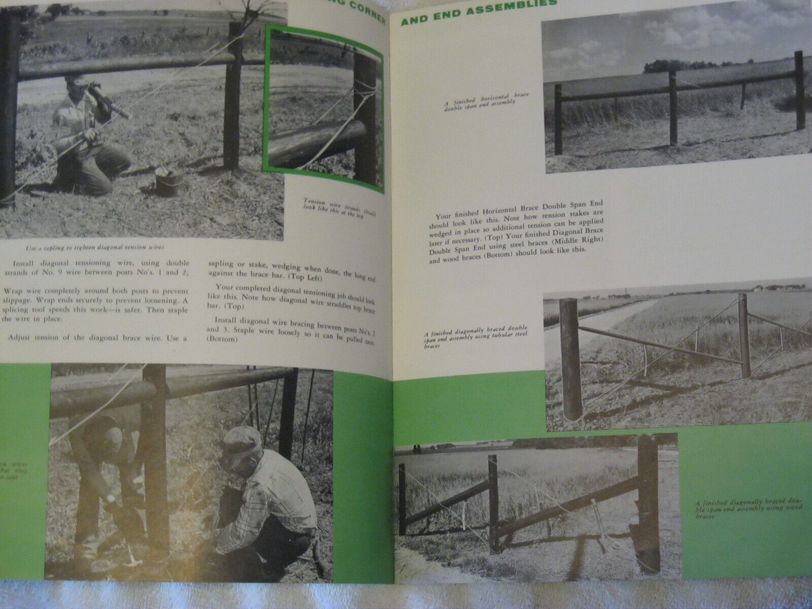 1957 REPUBLIC STEEL HOW TO ERECT FARM FENCE MANUAL