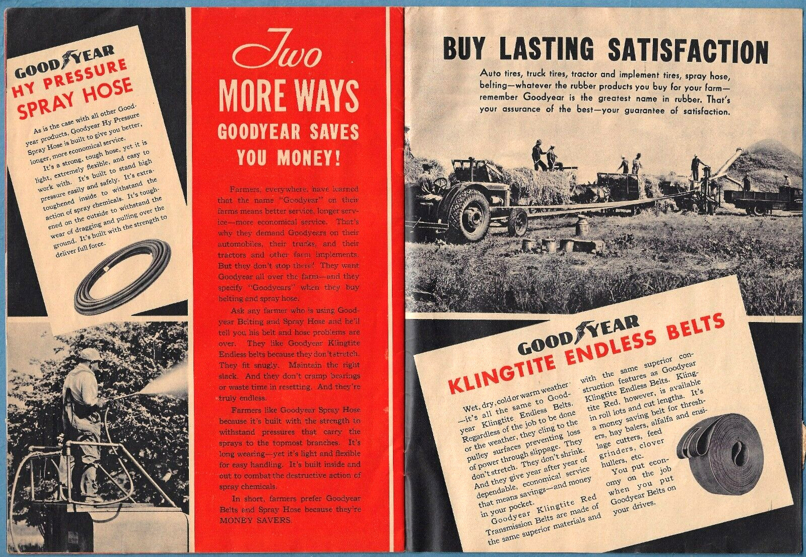 1936 GOODYEAR CATALOG ~ FARMING THE 48 STATES ~ PEARL ST., NORTHAMPTON, MA