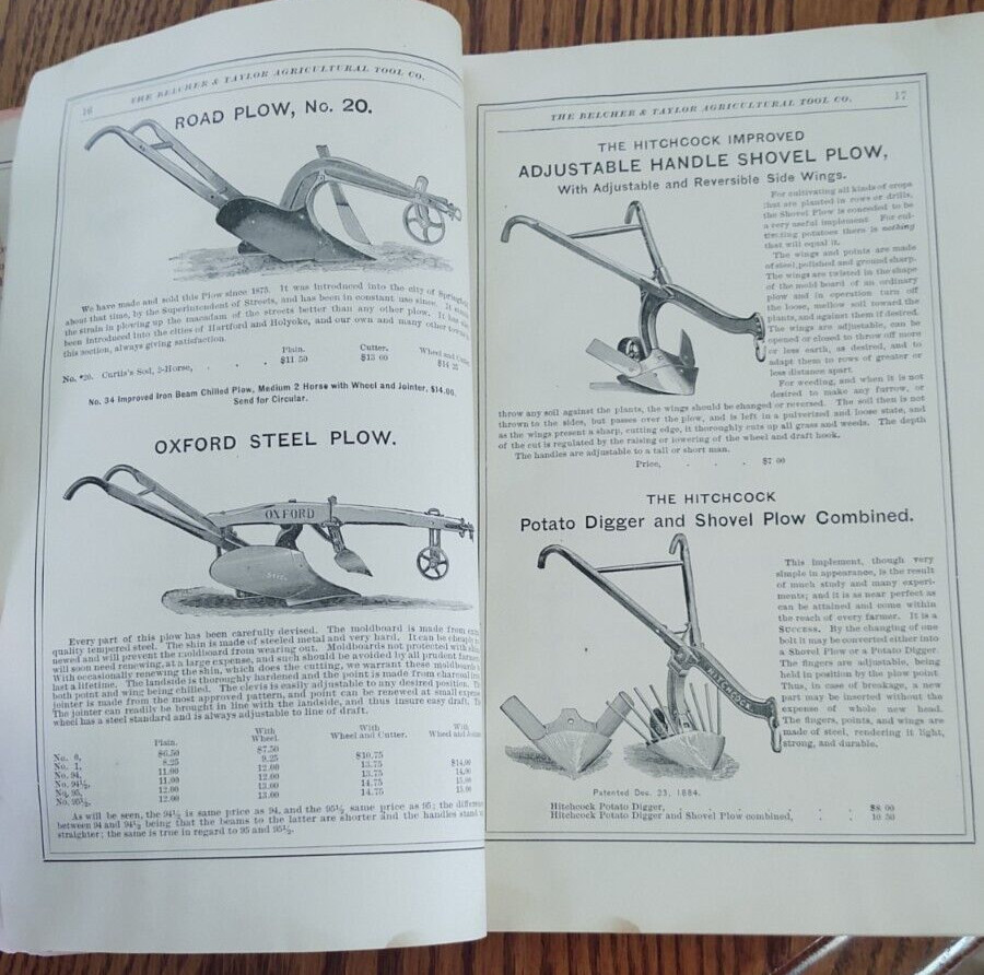 Belcher and Taylor Agricultural Tool Company catalog Farm Implements 1895 ,72pgs