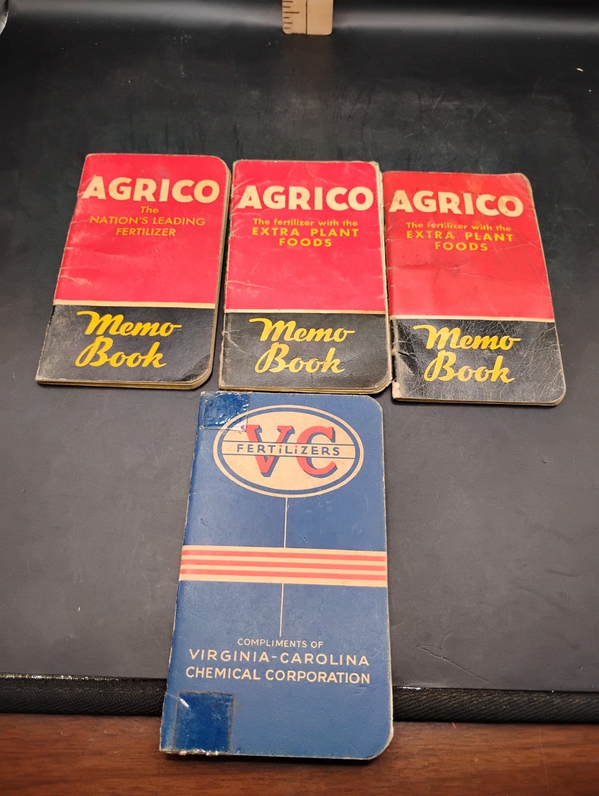 3 Vintage V-C And Agrico Fertilizer Advertising Memo Books