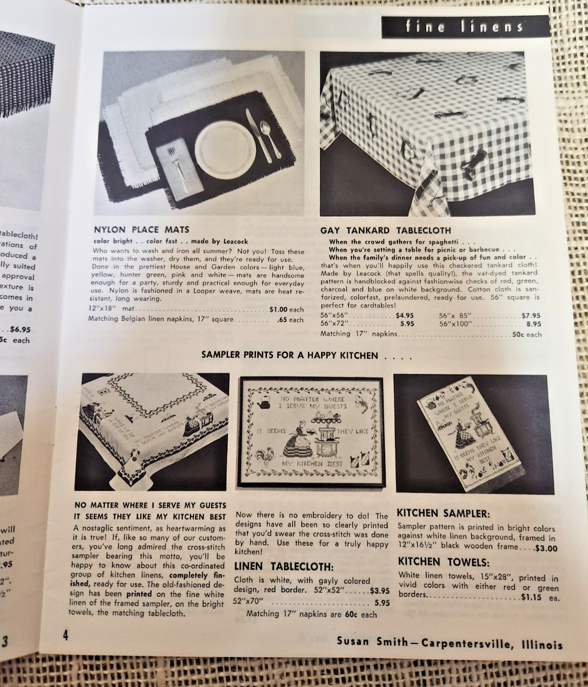 Ward Phillips & Susan Smith 1954 Mail Order Catalog, Carpentersville IL, 24 Page