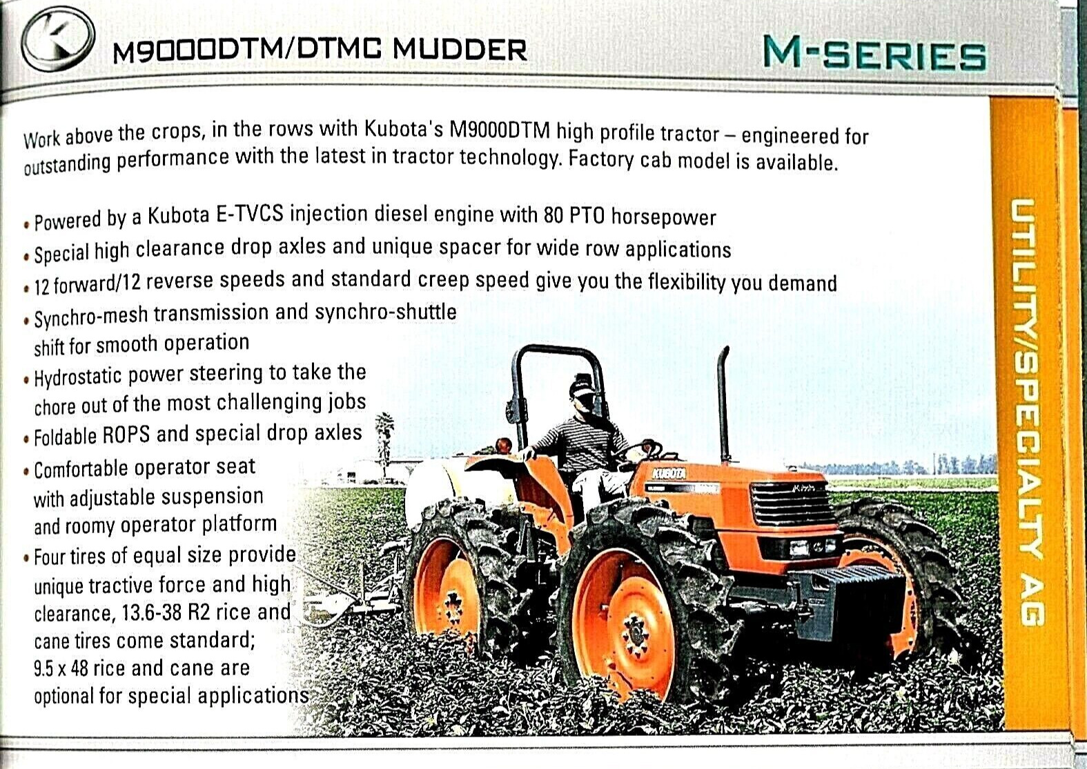 ORIGINAL 2004 KUBOTA AGRICULTURAL EQUIPMENT SALES CATALOG ~ 76 PAGES
