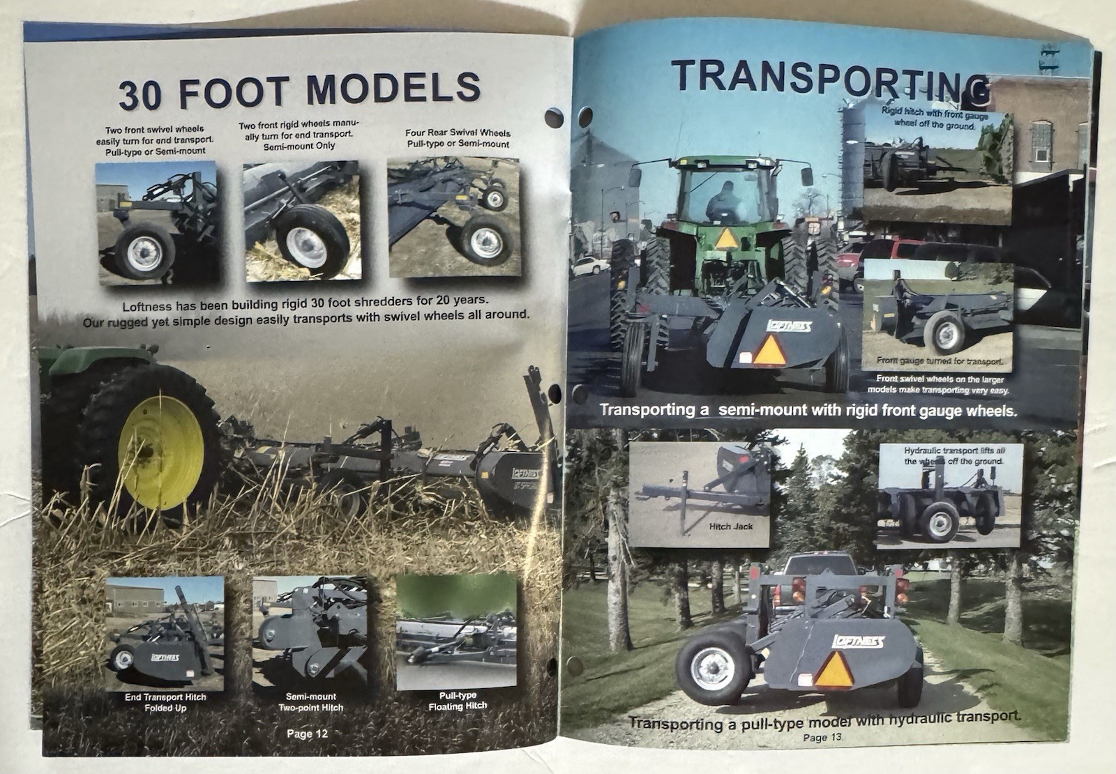 Loftness Flail Shredders And Mowers 2009 Dealer Catalog Brochure Agriculture