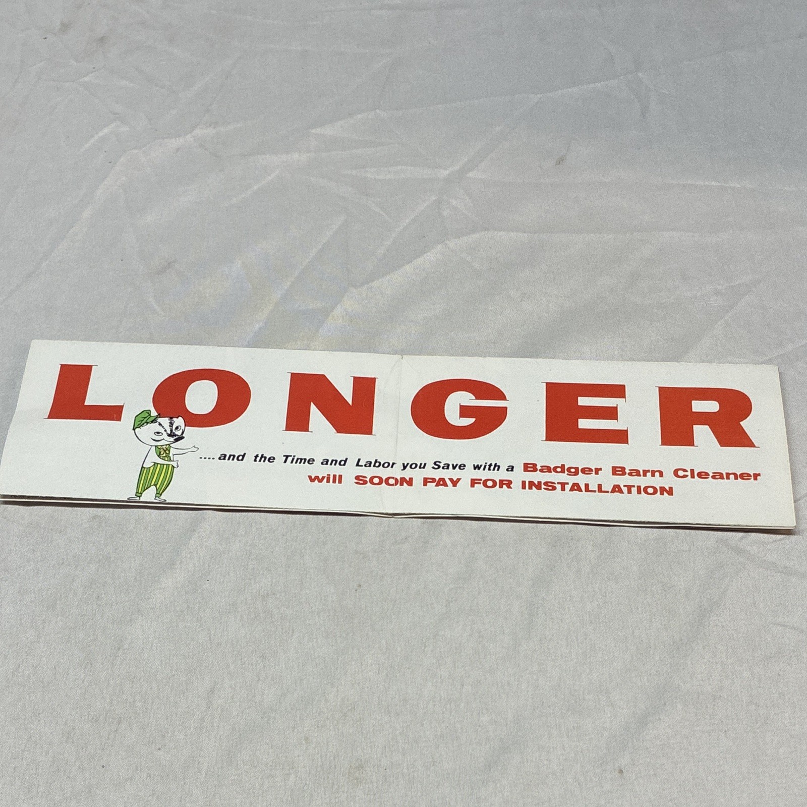 Badger Barn Cleaners Farm Engineered Agriculture Advertising Brochure
