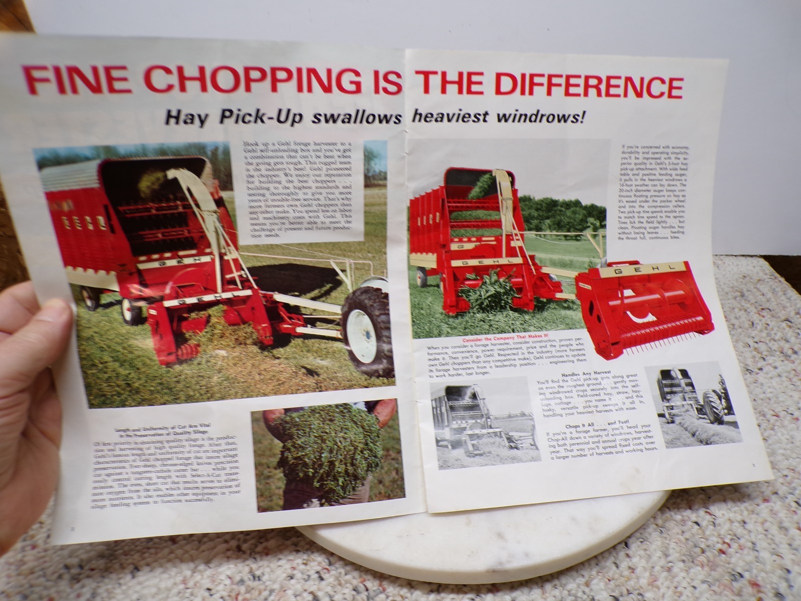 Gehl Chop-All Harvester Chop-King Farm Implement Dealer Sales Brochure