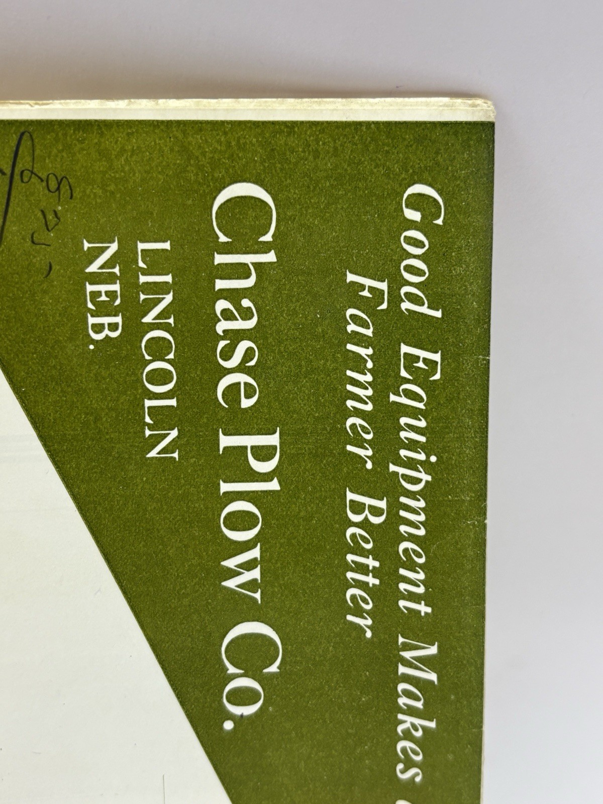 RARE 1920&rsquo;s Chase Plow Co. Lincoln Nebraska NE Repair Brochures