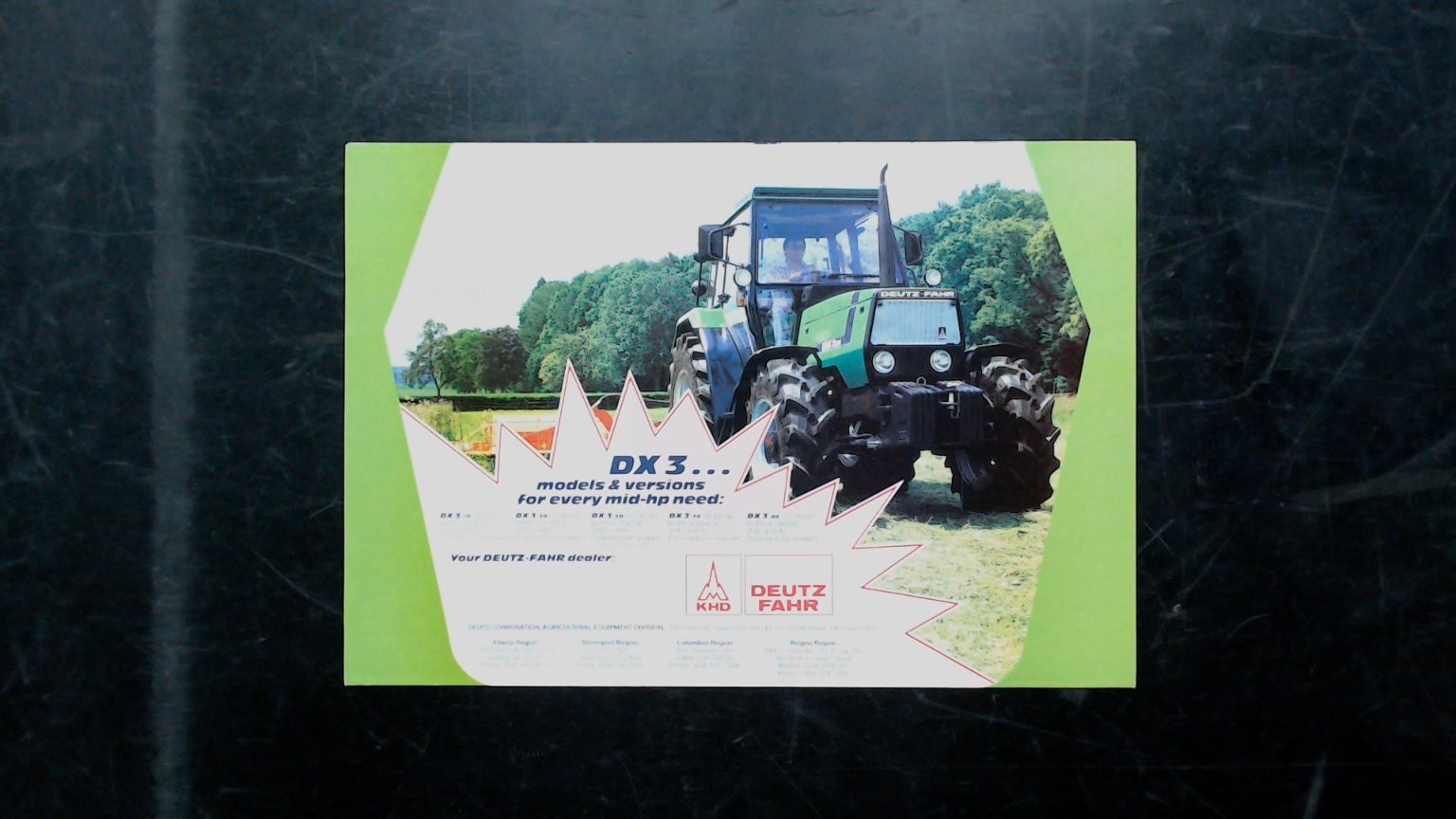 Deutz-Fahr DX3 Agricultural Brochure Vintage Tractor Advertising