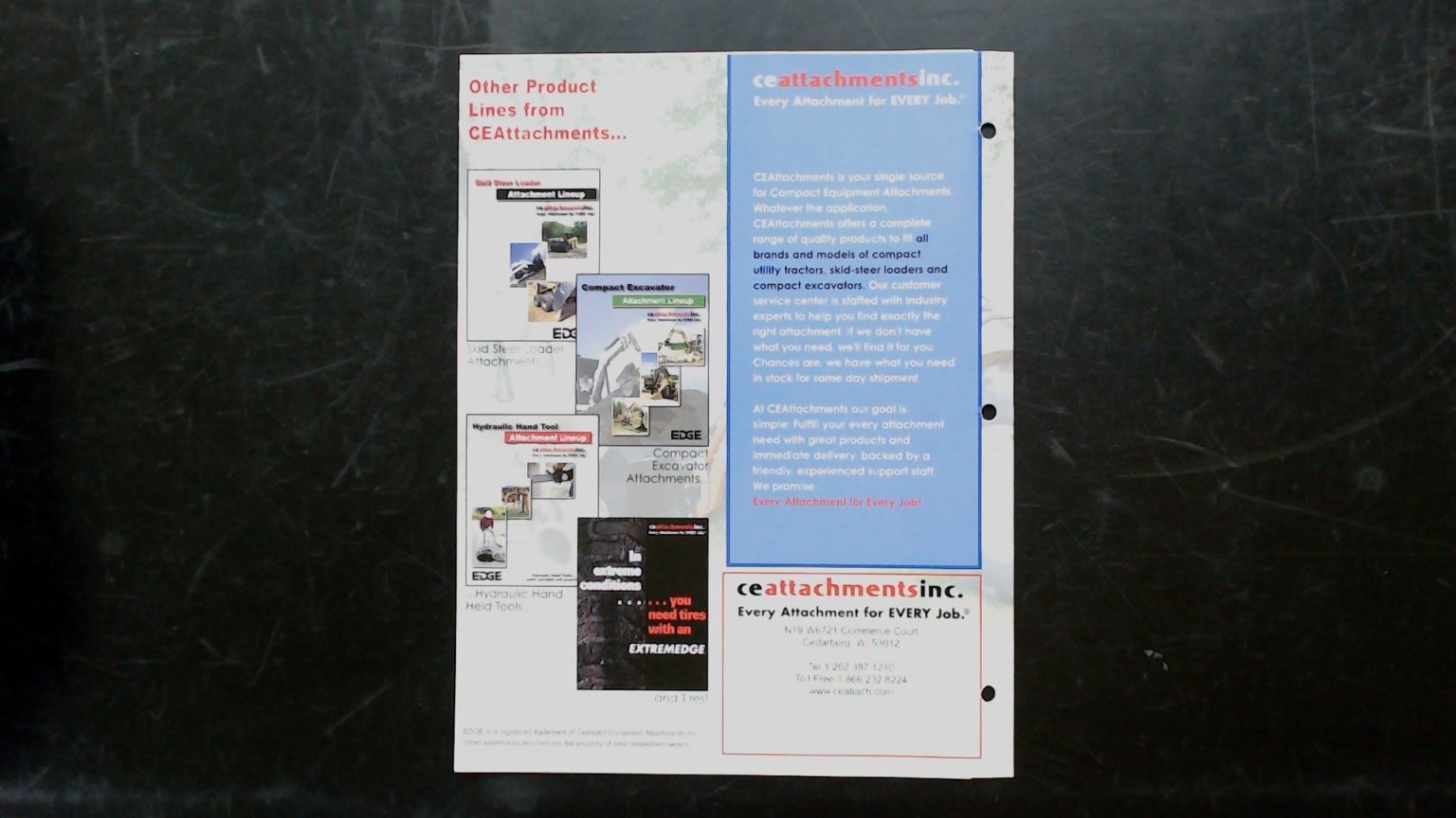 CE Attachments Compact Utility Tractor Brochure Attachment Lineup