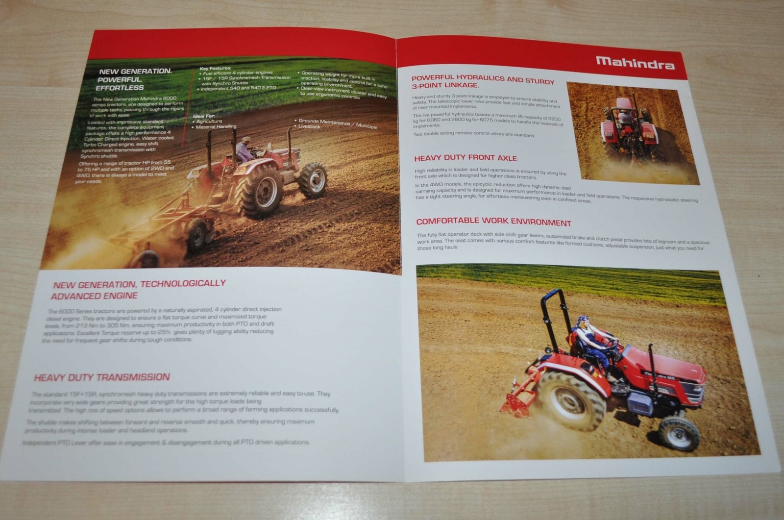 Mahindra 6000 Series Tractor Brochure Prospekt
