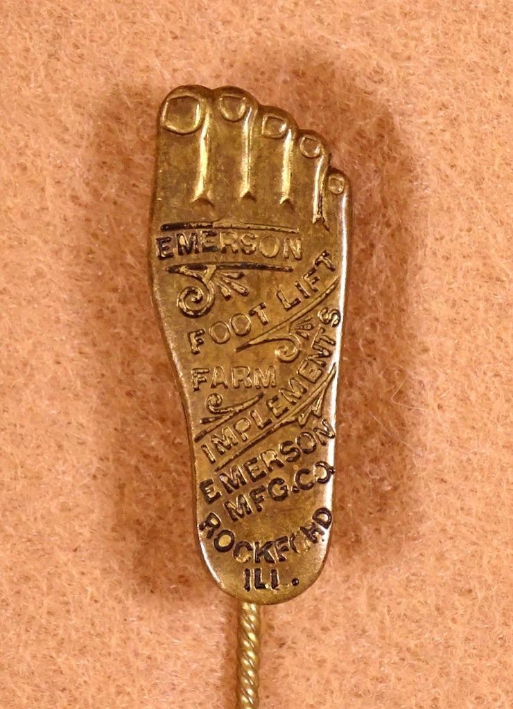 Emerson Foot Lift Farm Implements Rockford IL Stick Pin sf1A7