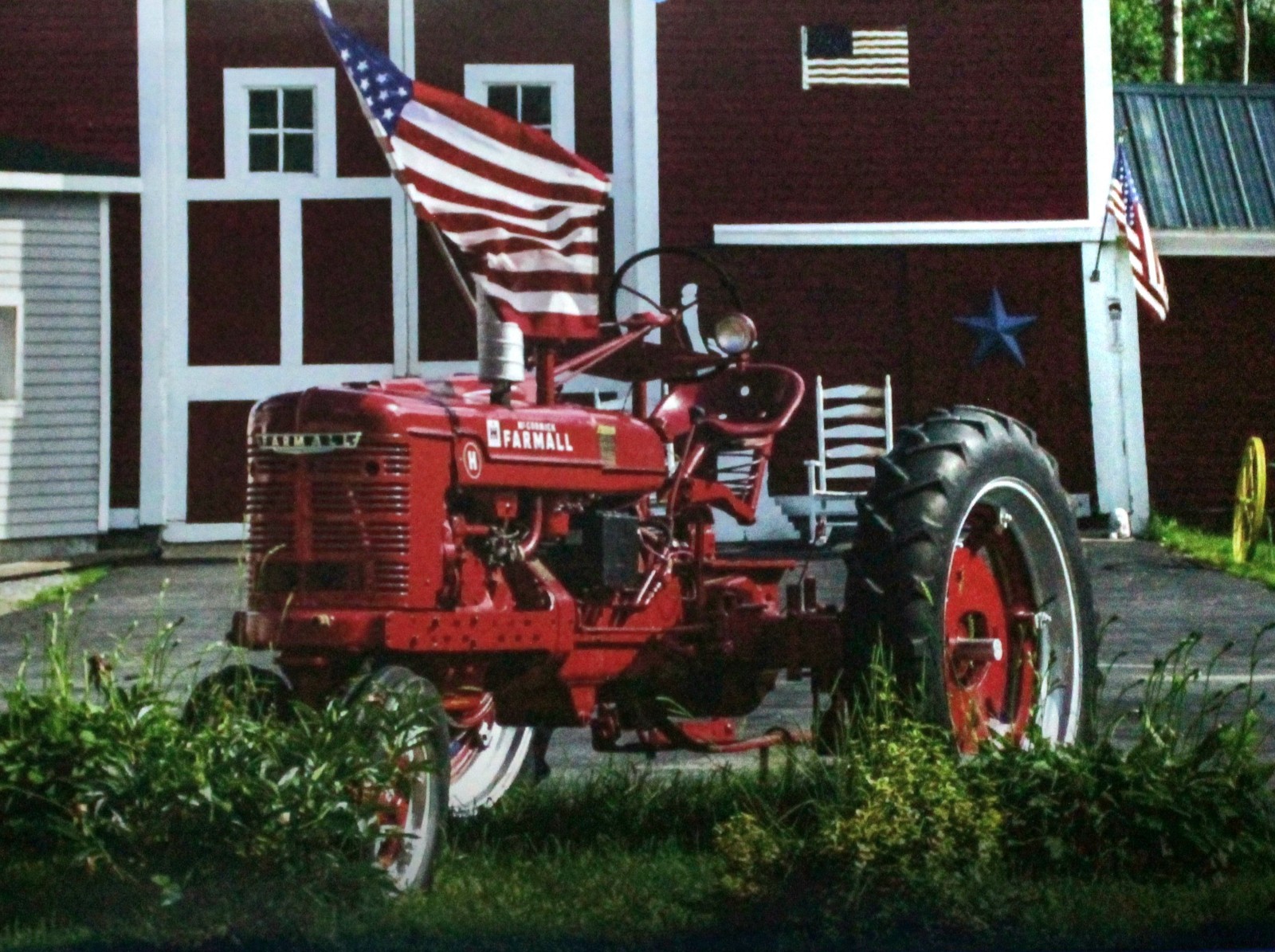 Farmall Tractor Vintage Picture Wall Art Country Farm Life NOS Decor