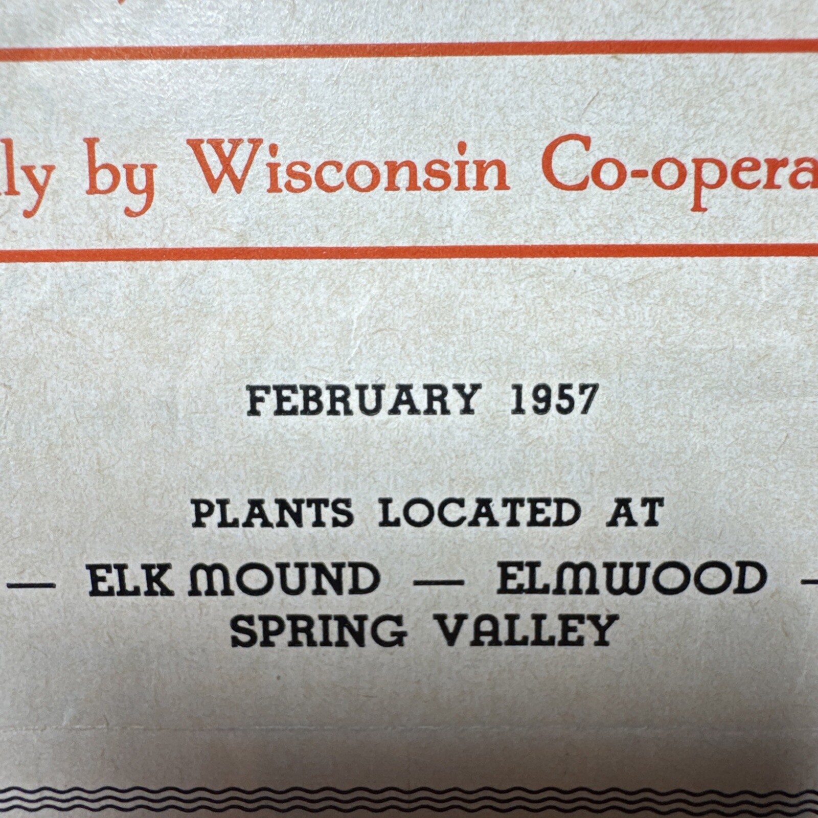 VTG 1957 3 Point Five WI Dairy CO-OP 3 Pamphlets Farming Agriculture Menomonie