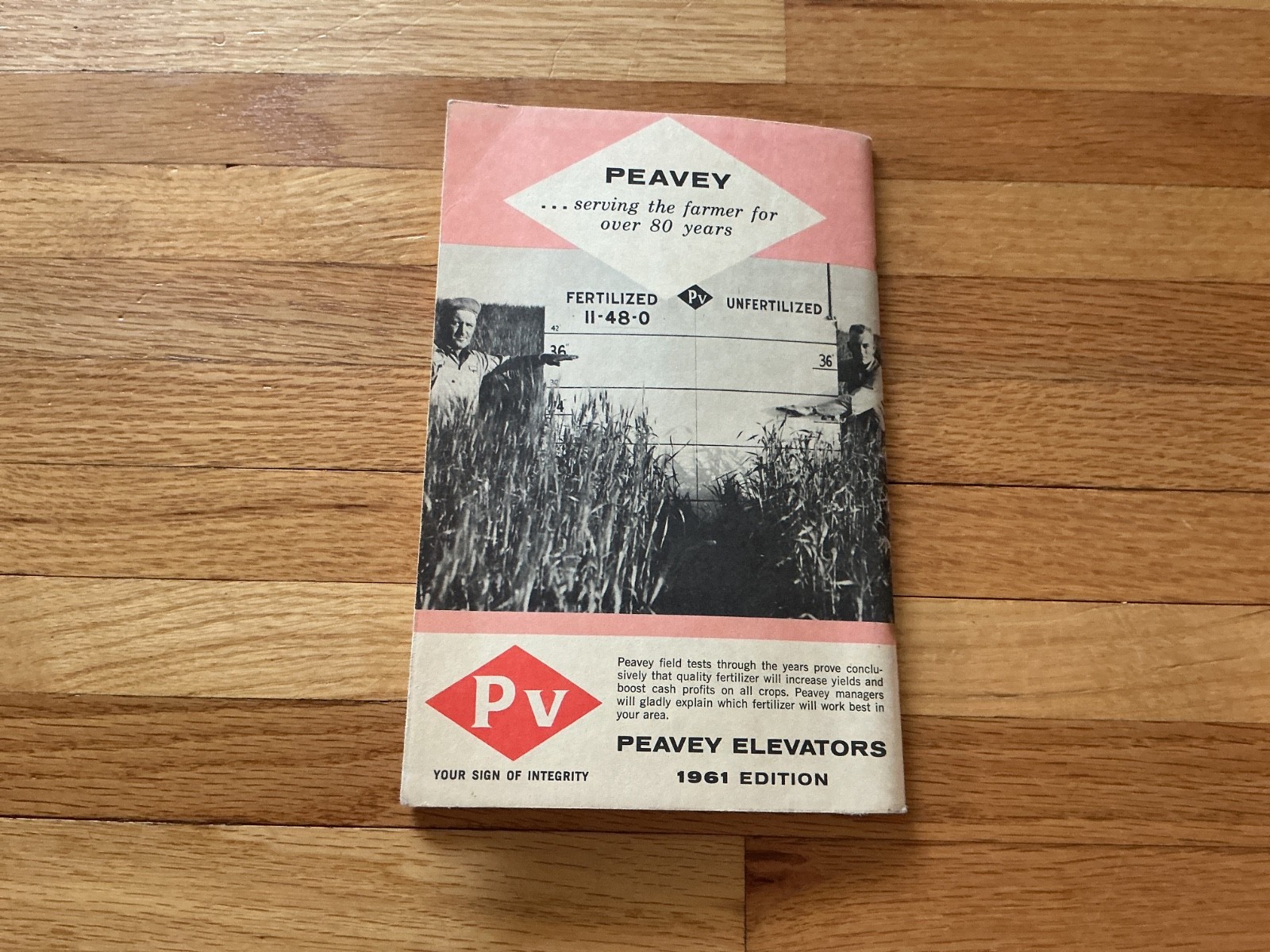 Vtg. 1961 Farm Acct. Tax & Record Book – Peavey Elevators – Mpls., Minnesota