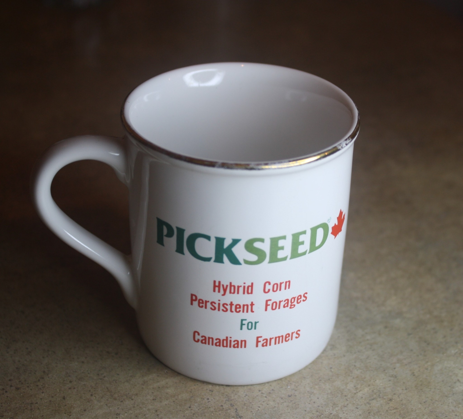 ADVERTISING PICKSEED HYBRID CORN HYBRID CORN PERSISTENT FORAGES MUG / CUP CANADA