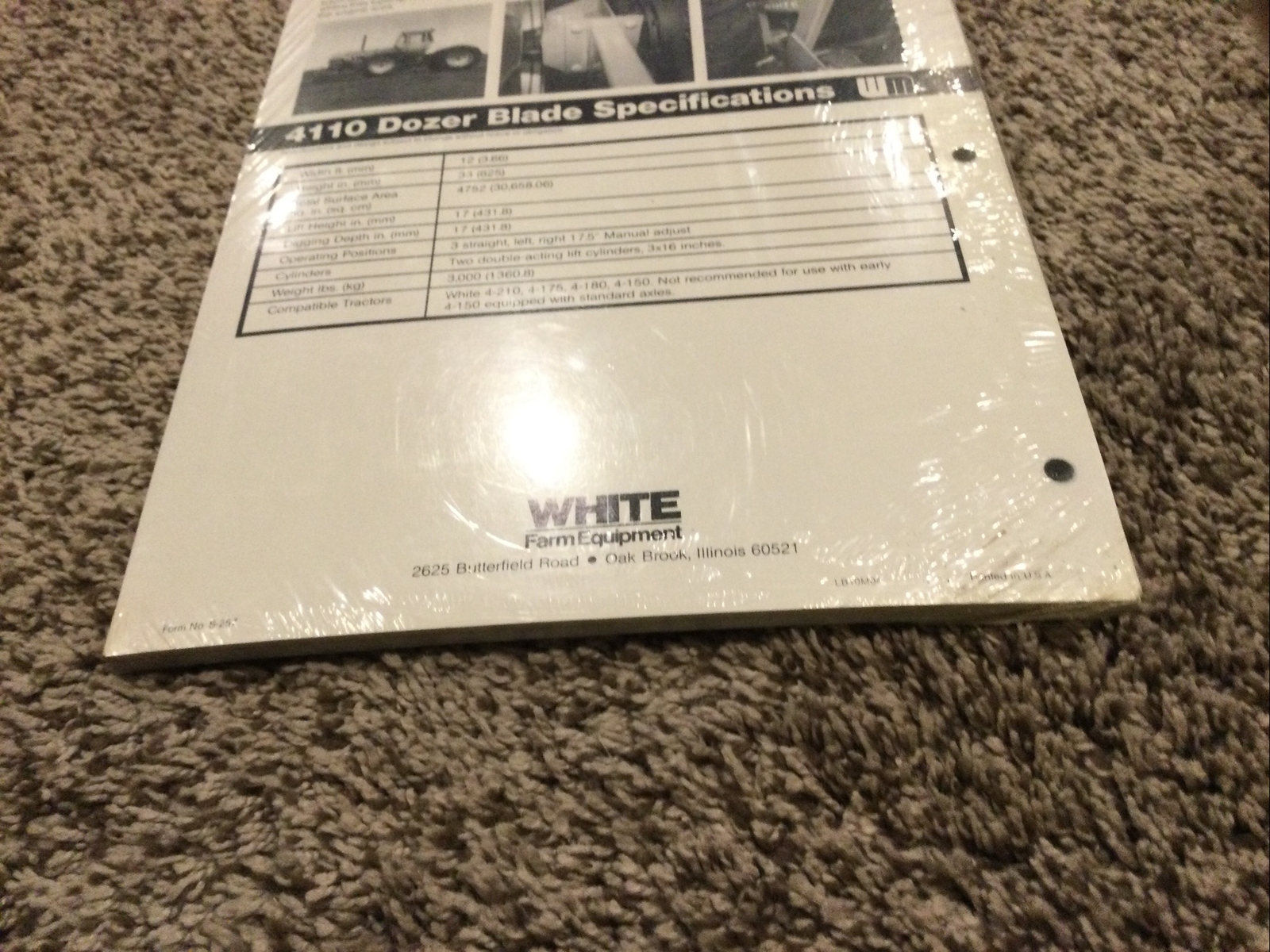 Full Bundle Of White Farm Equipment “new 4110 Dozer Blade” Tractors Brochure