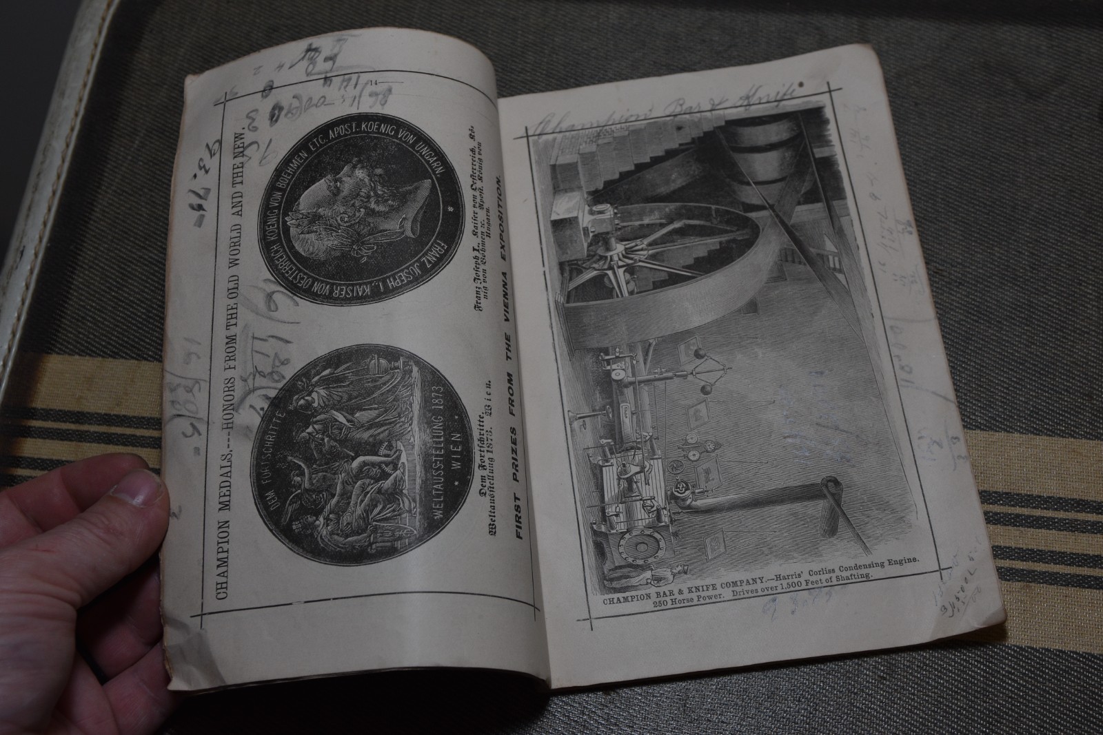 1878 CHAMPION Reaping Mowing MACHINES Farming Implements CATALOGUE Original