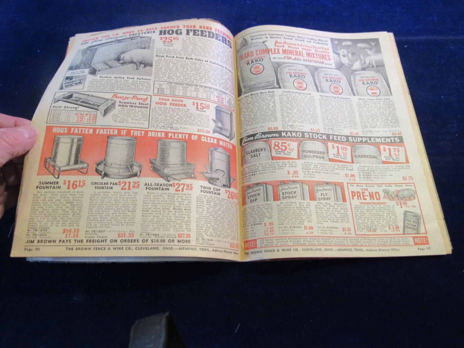1942 Brown Fence & Wire Catalog Spring Summer Cleveland 132p Tackle Farming C203